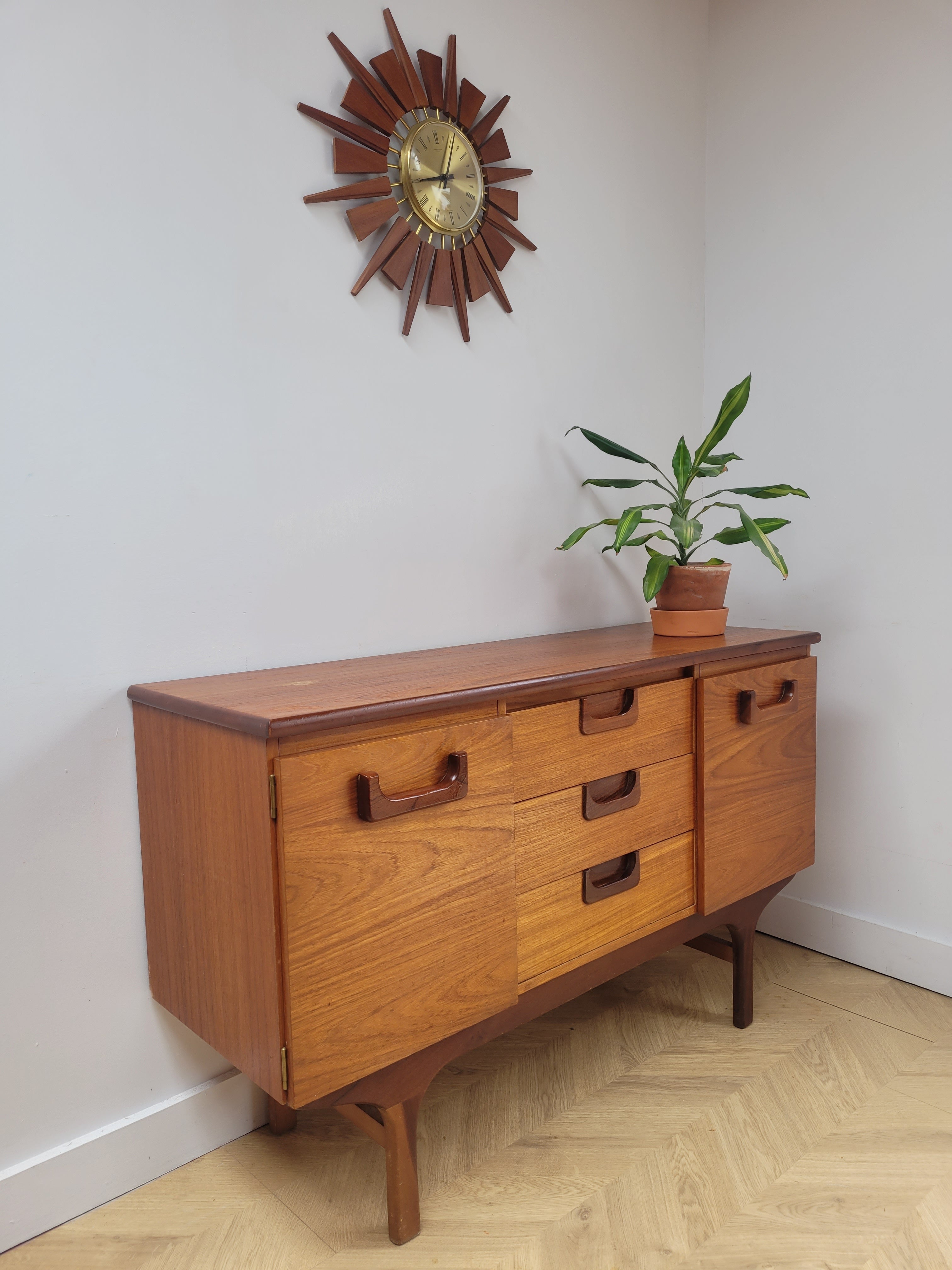 Teak Compact Sideboard