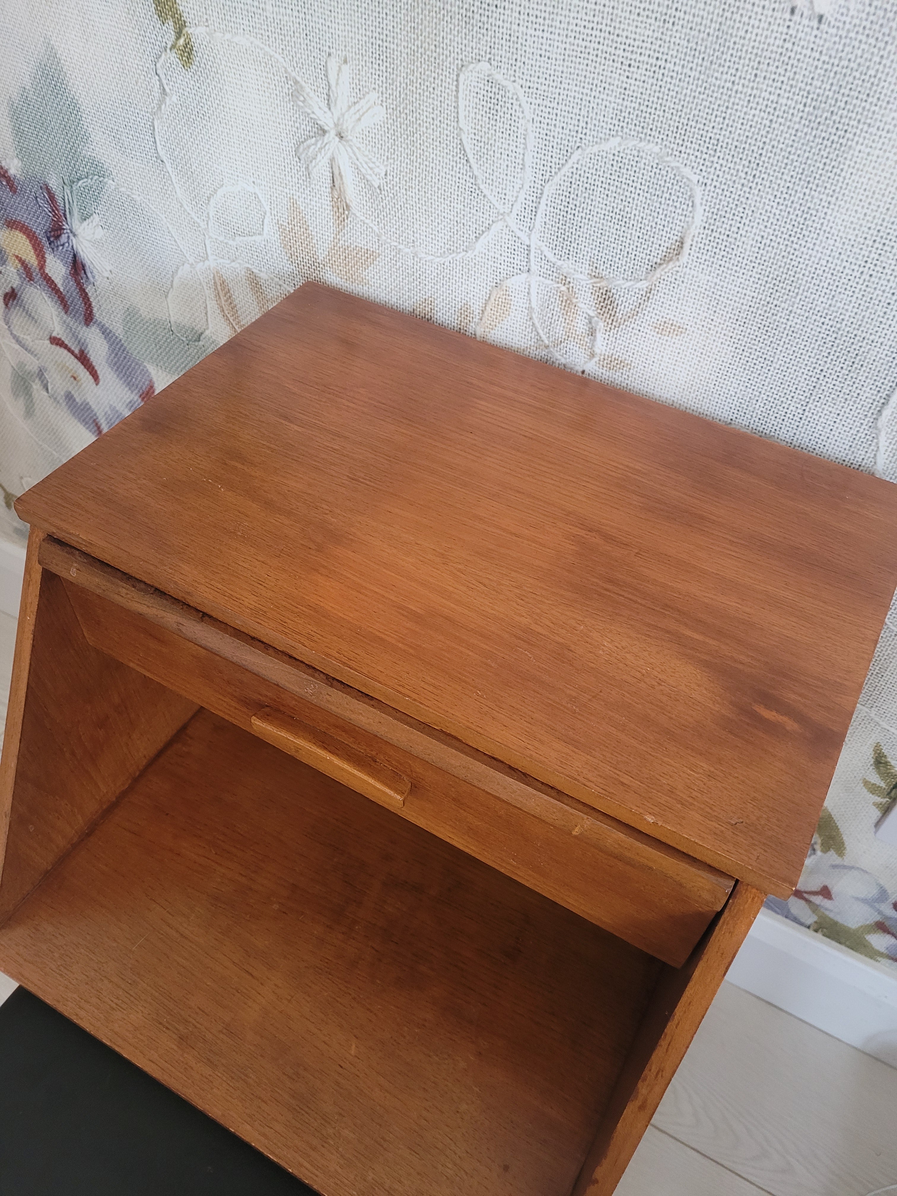Mid Century Chippy Heath Telephone Table