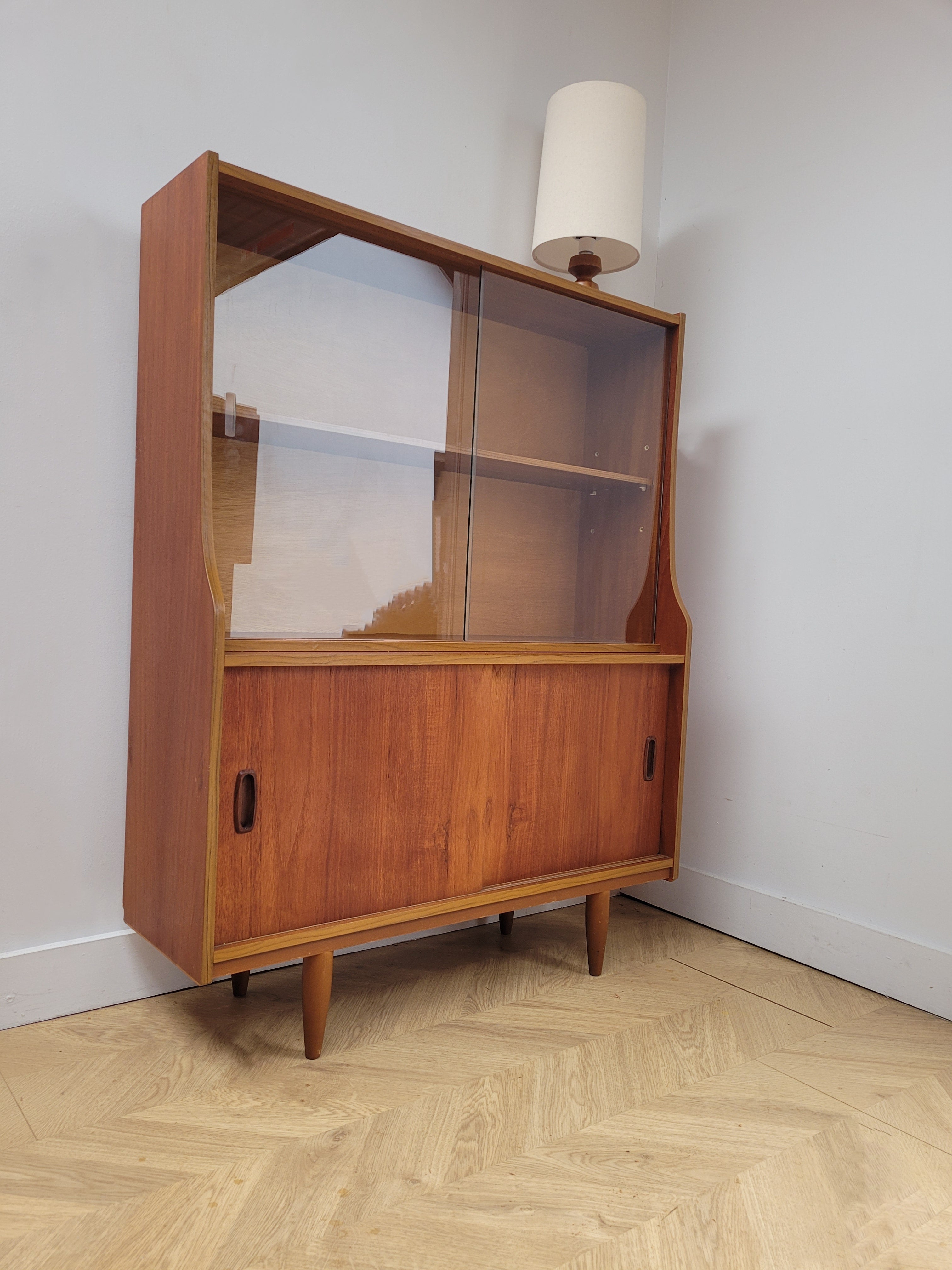 Teak Display Cabinet
