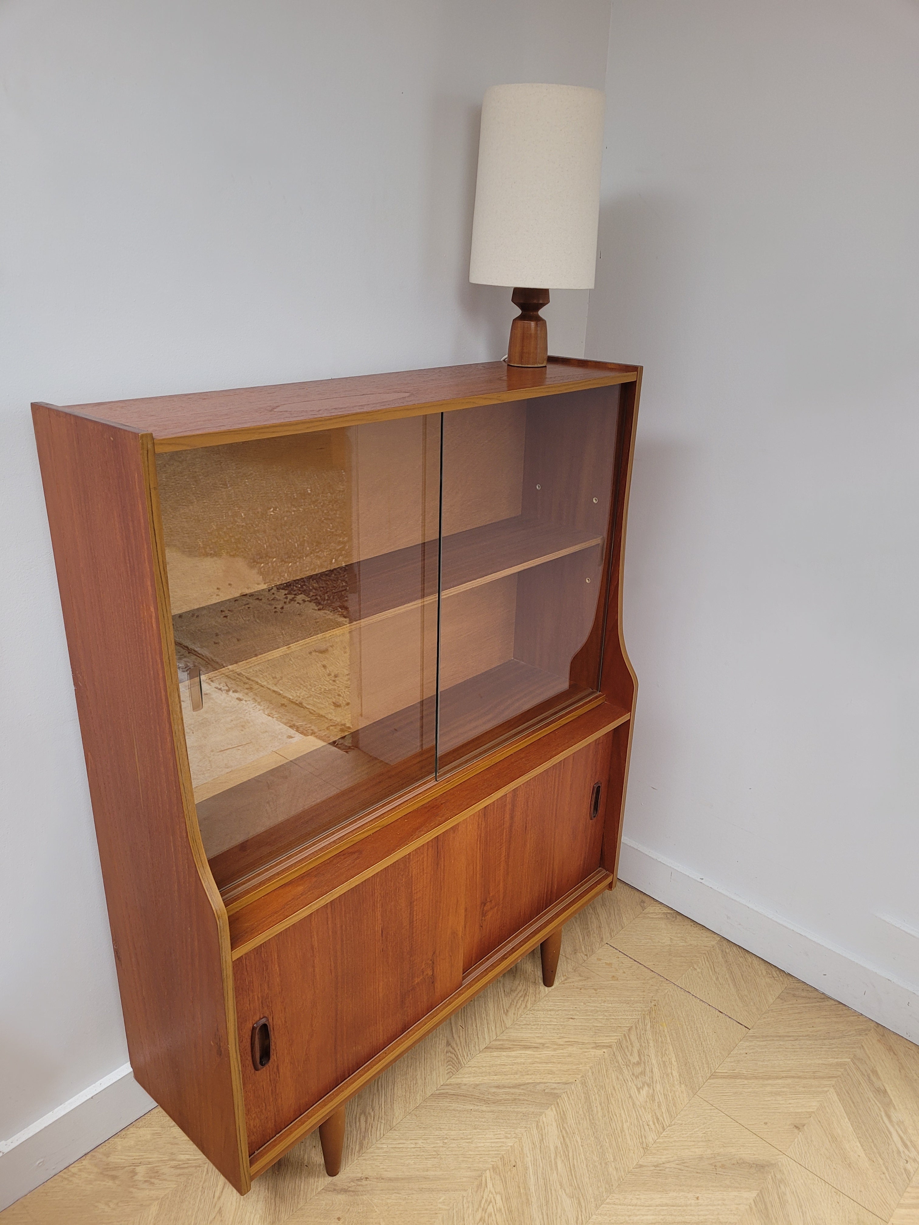 Teak Display Cabinet