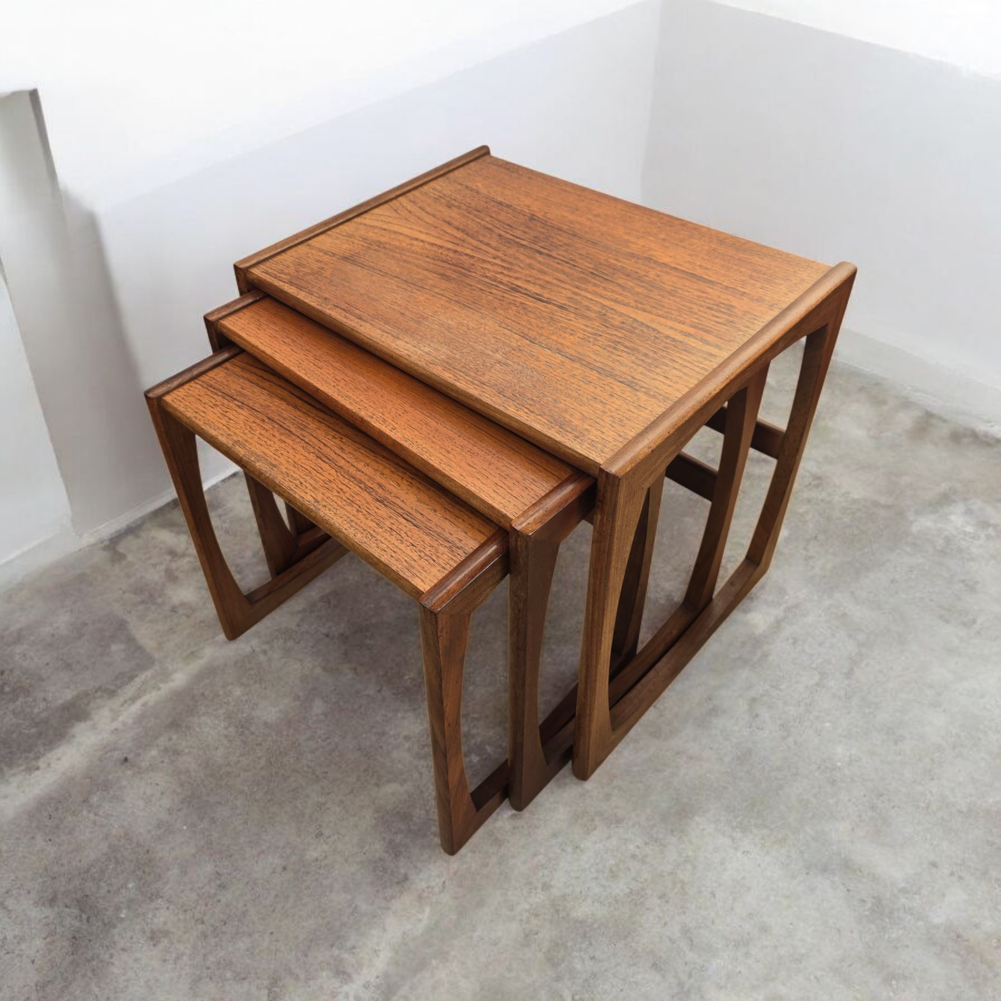 Gplan Quadrille Teak Nest of Tables
