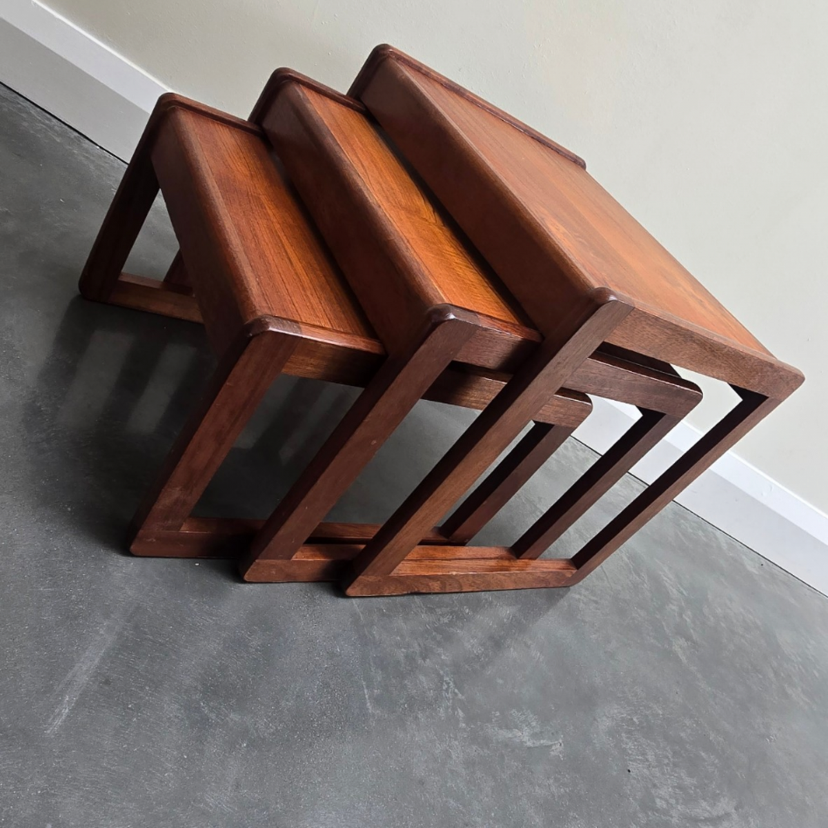 Mid Century Sunelm Nest of Tables