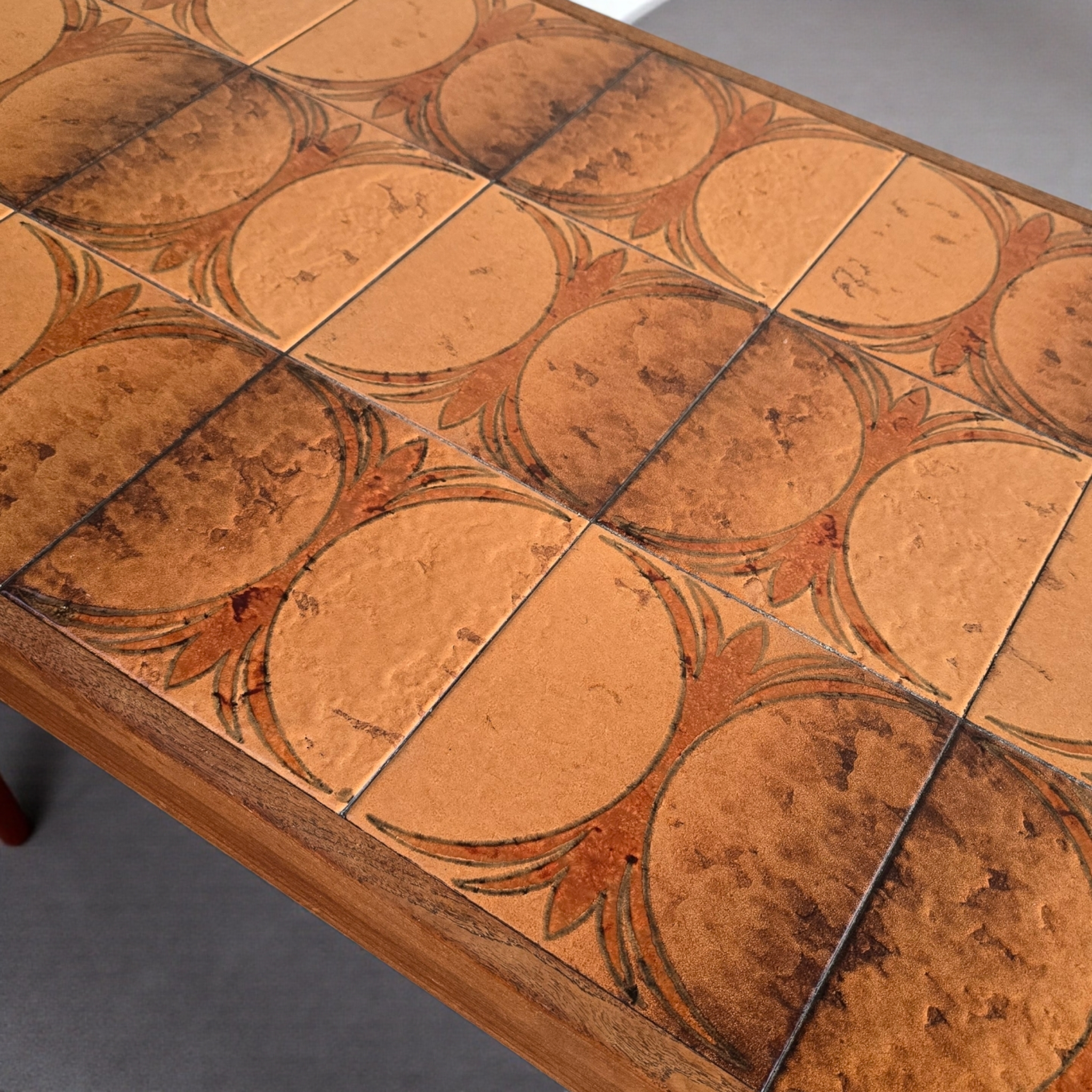 Danish Ceramic Tiled Top Table