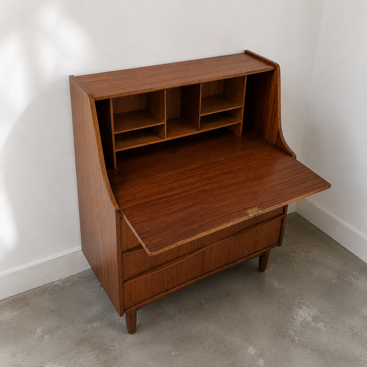 Scandinavian-Style Teak Bureau / Secrétaire – 1960s