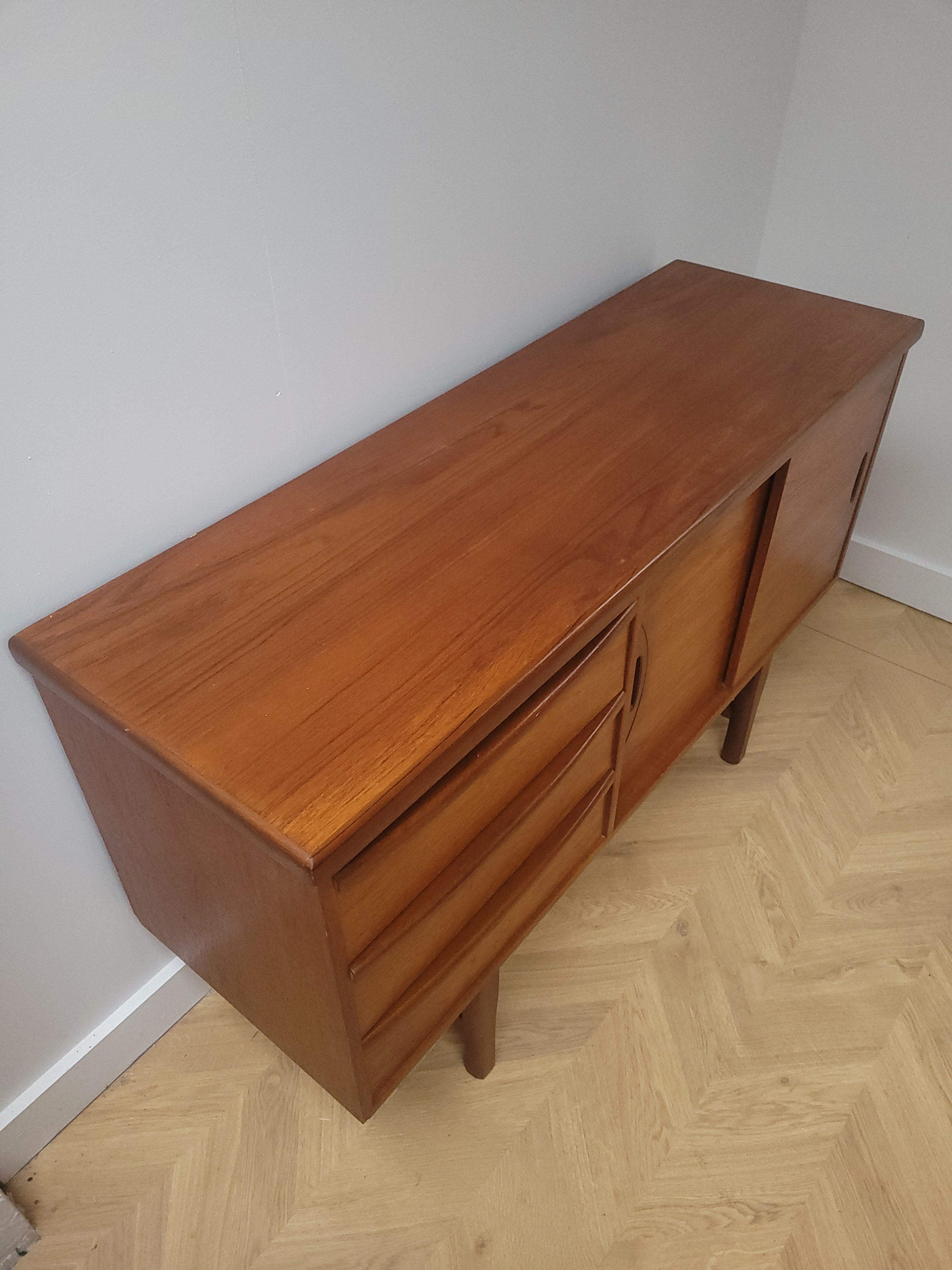 Compact Teak Sideboard