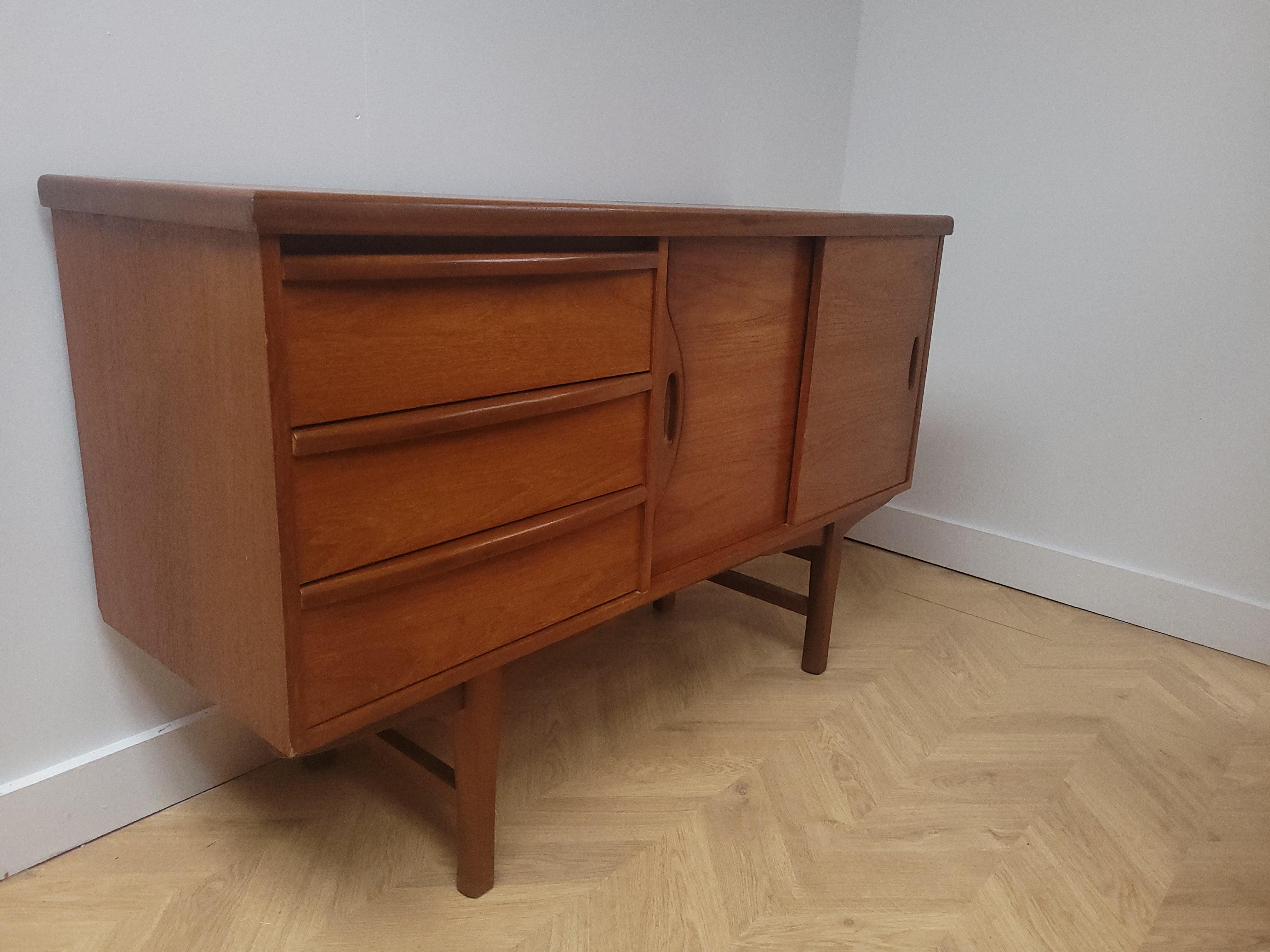 Compact Teak Sideboard