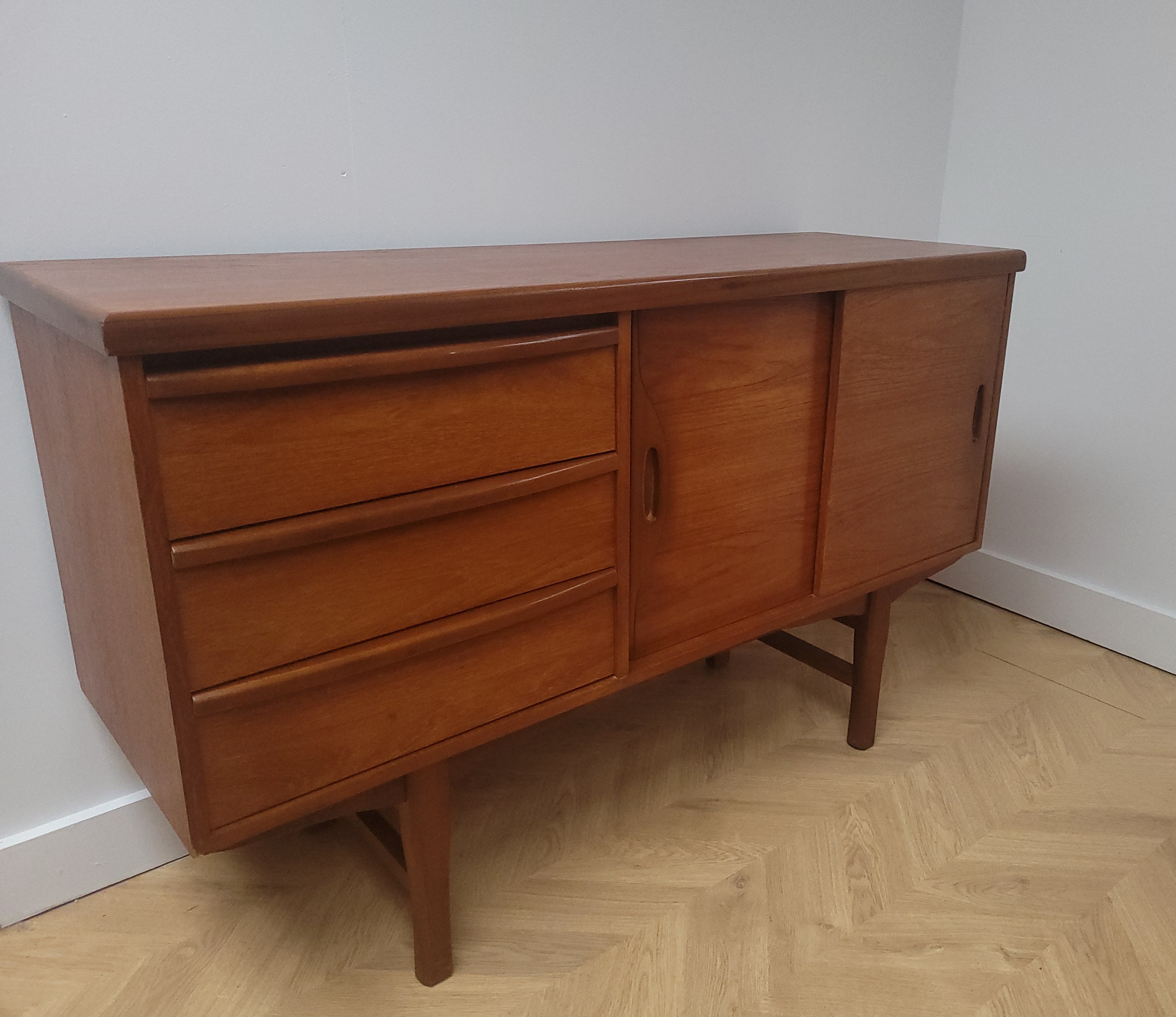 Compact Teak Sideboard