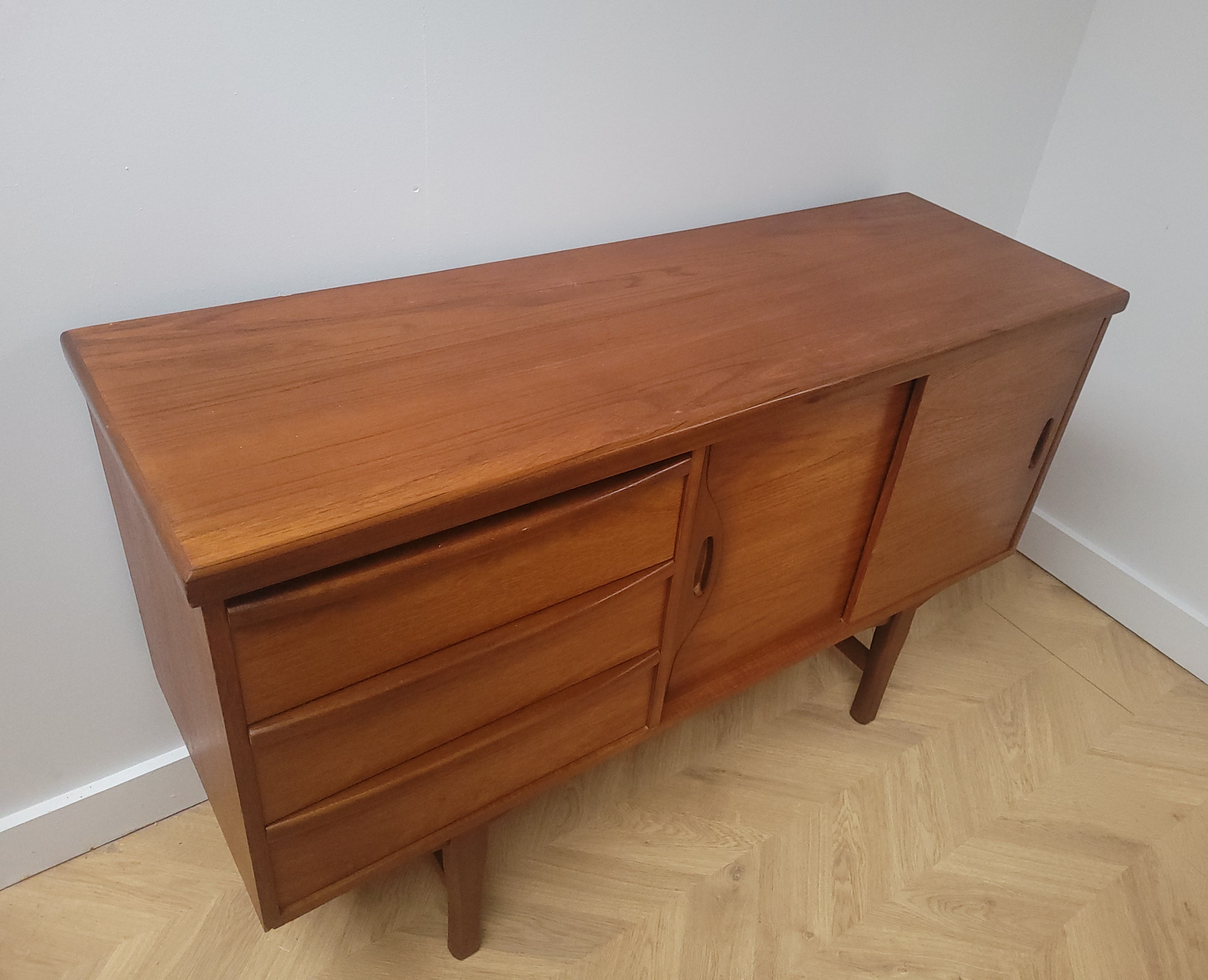 Compact Teak Sideboard