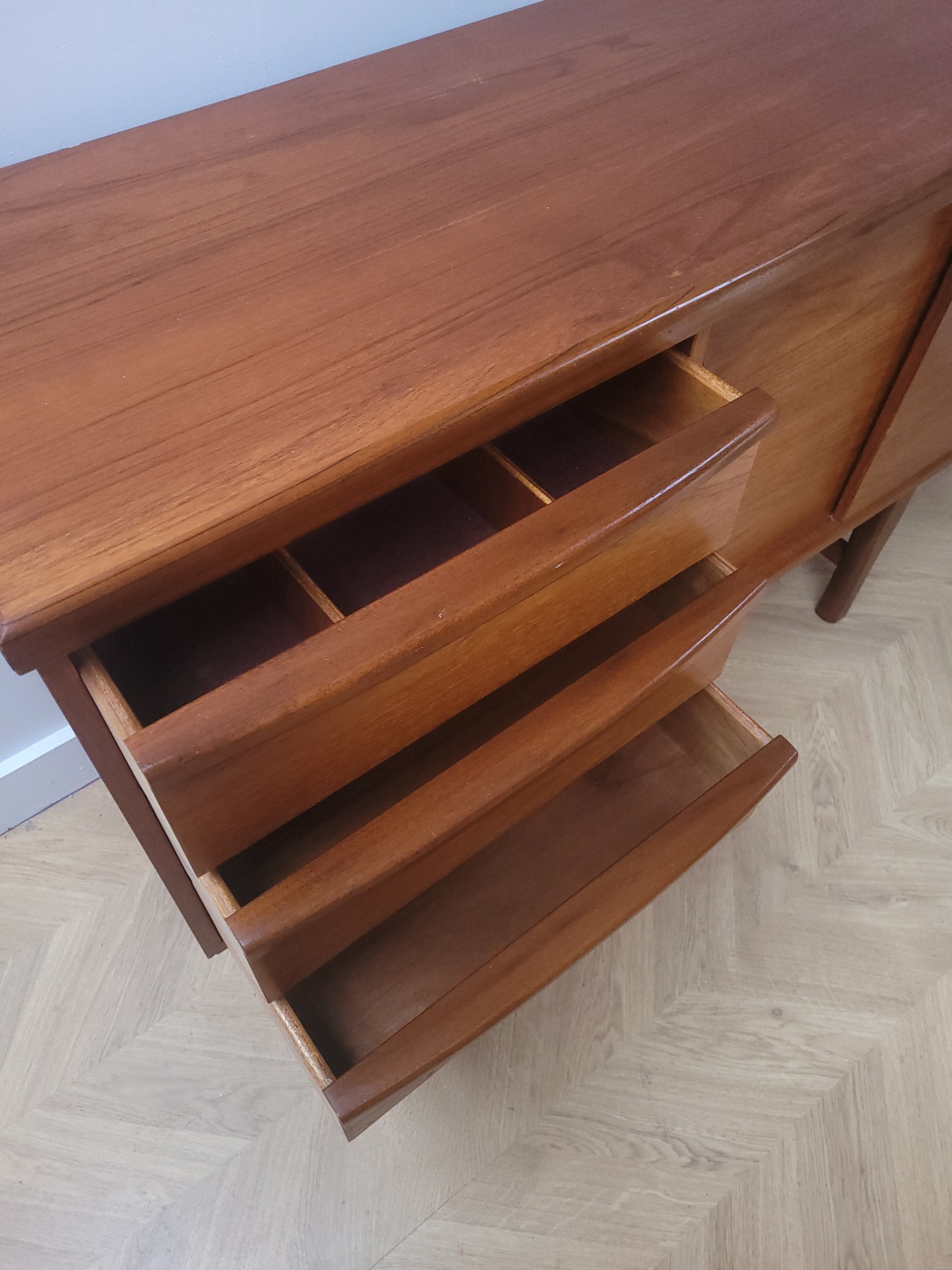 Compact Teak Sideboard