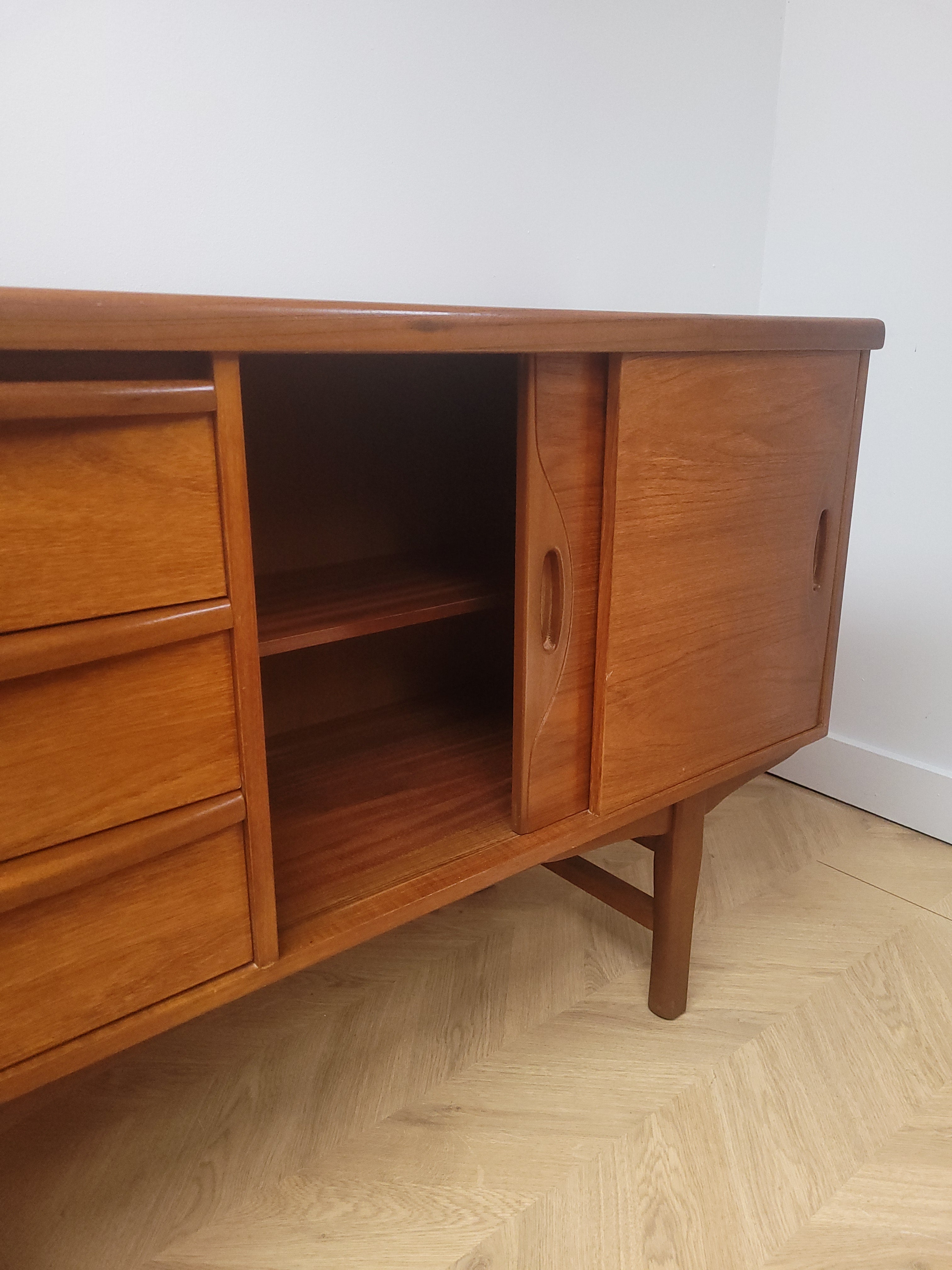 Compact Teak Sideboard