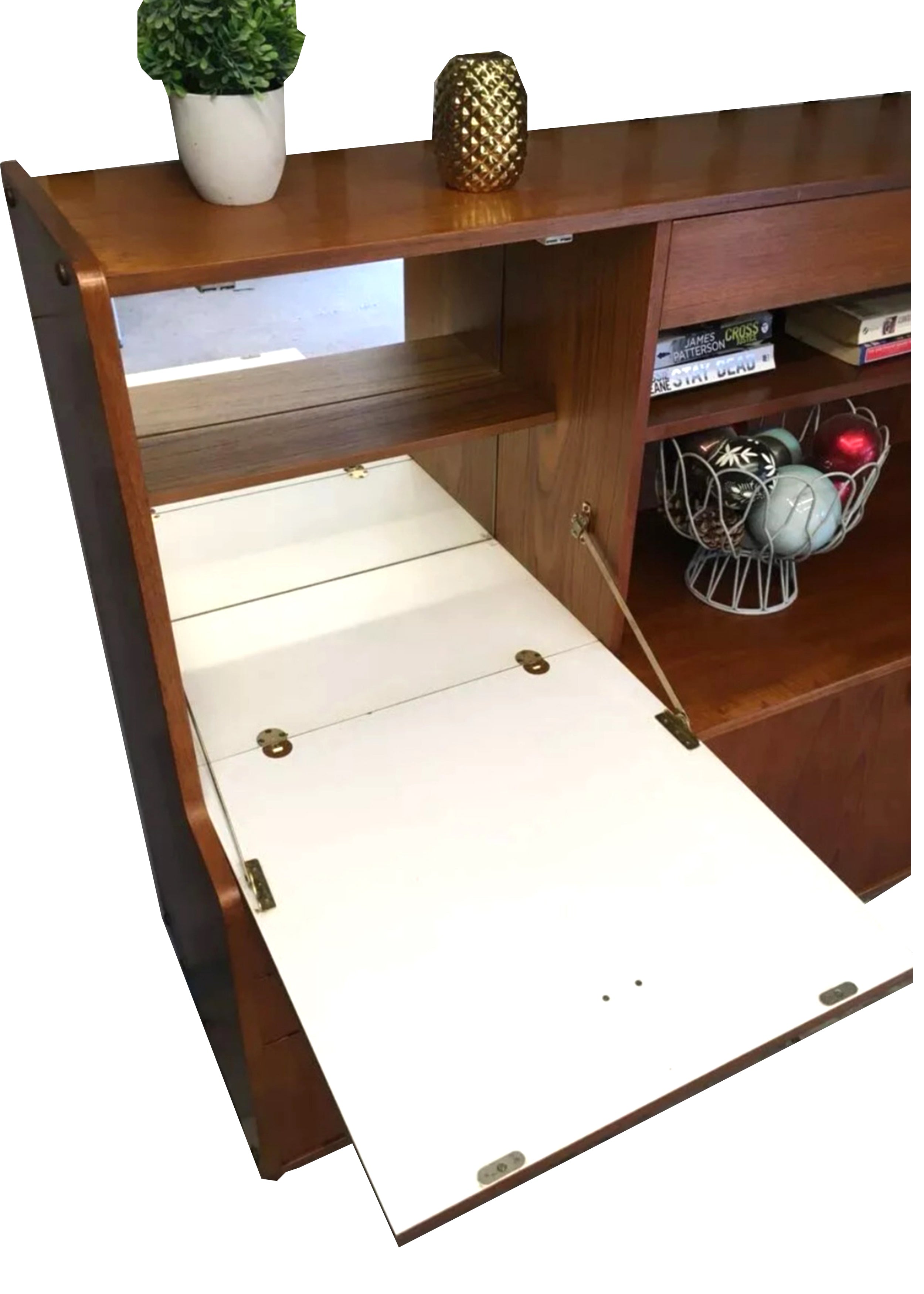 Mid Century Teak Highboard
