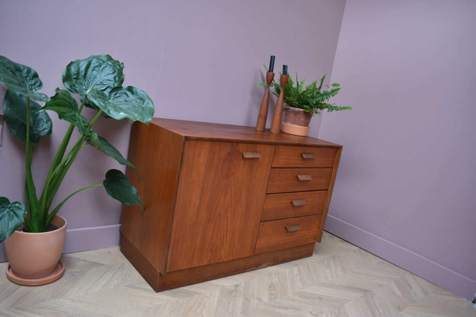 Teak Compact Sideboard