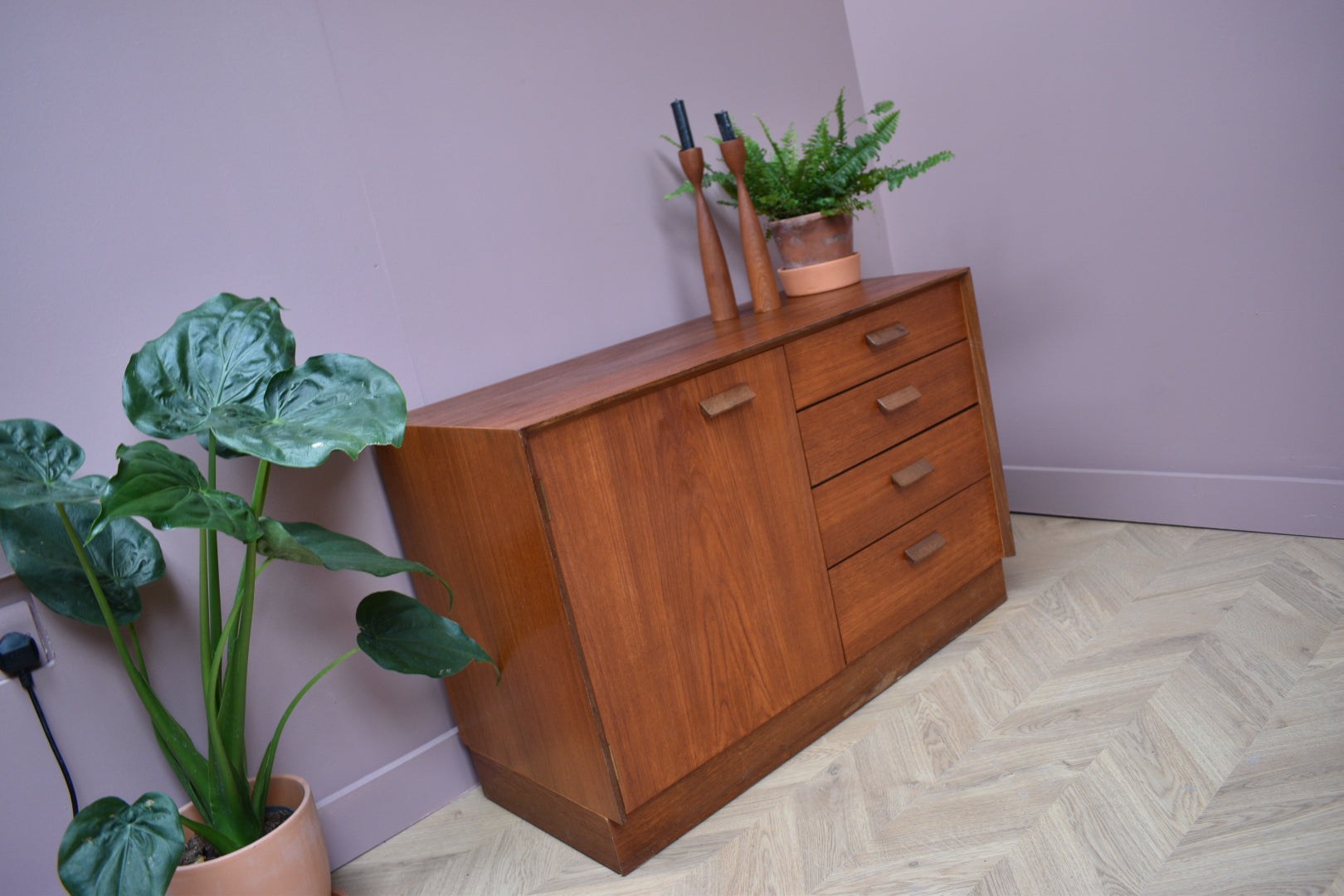 Teak Compact Sideboard