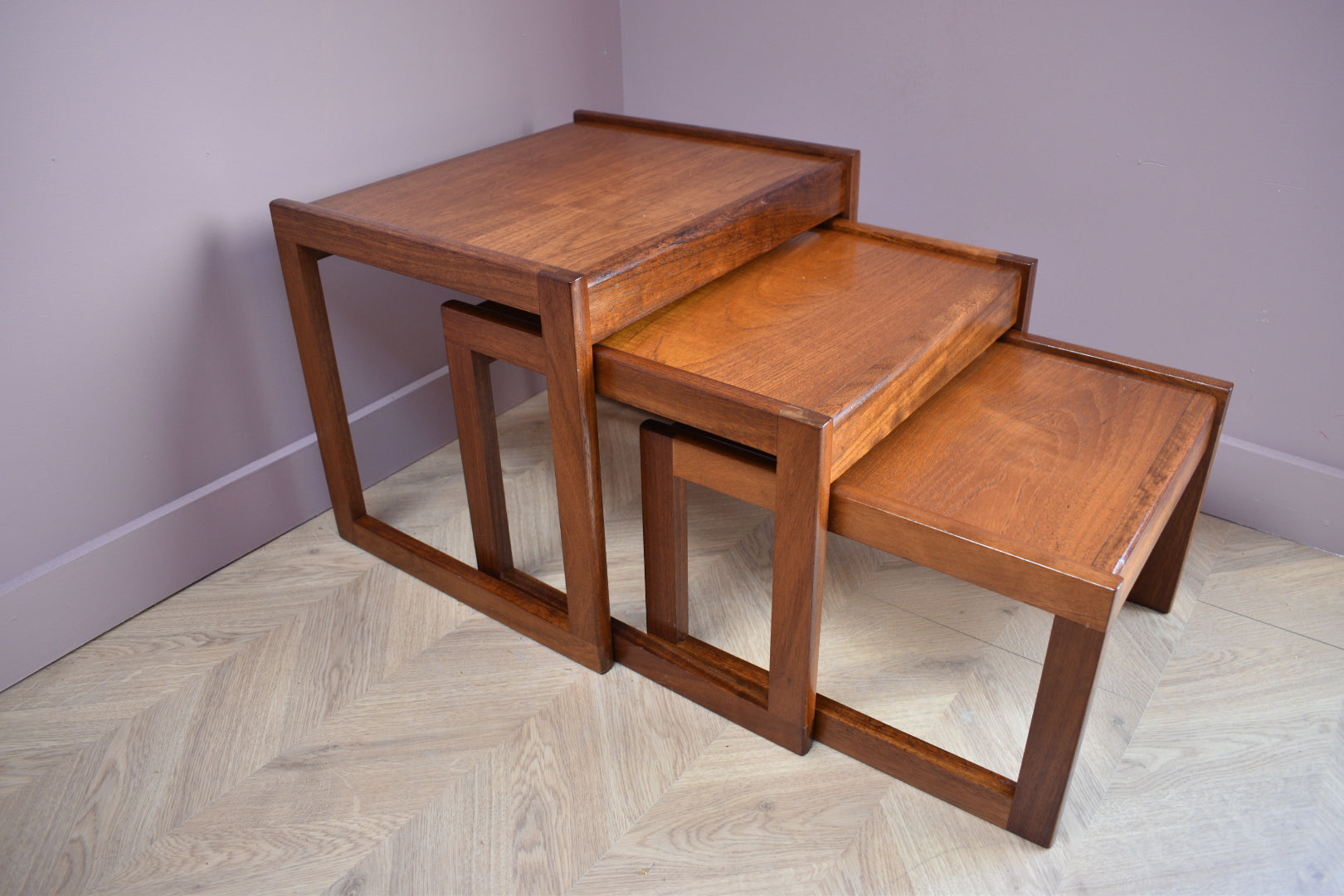 Mid Century Sunelm Nest of Tables