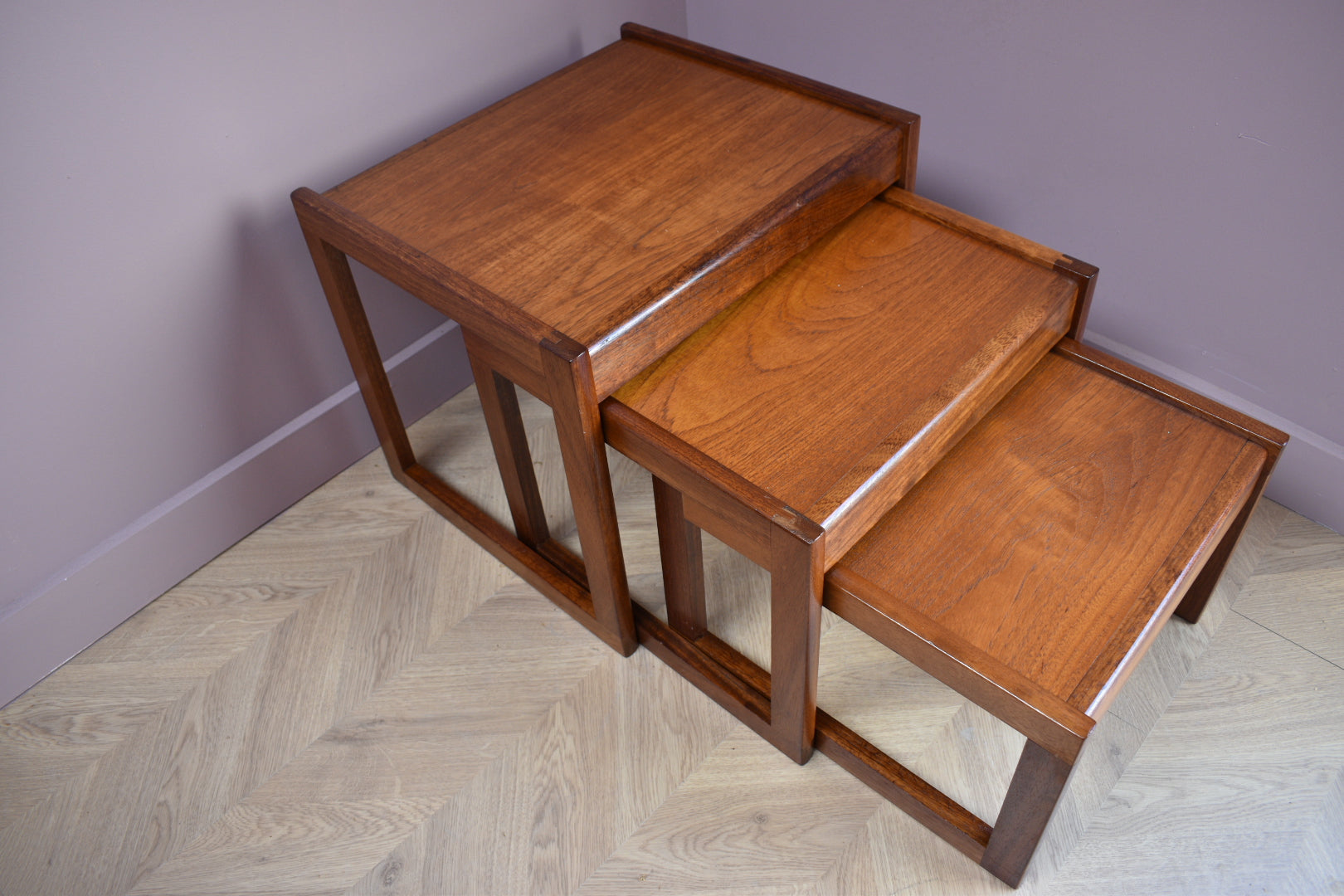 Mid Century Sunelm Nest of Tables