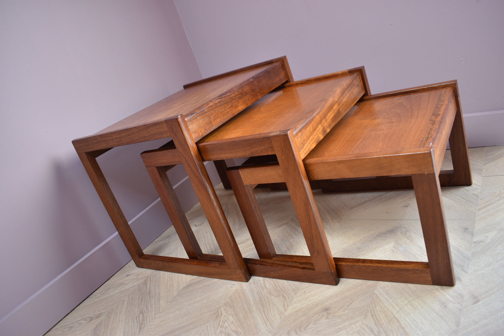 Mid Century Sunelm Nest of Tables