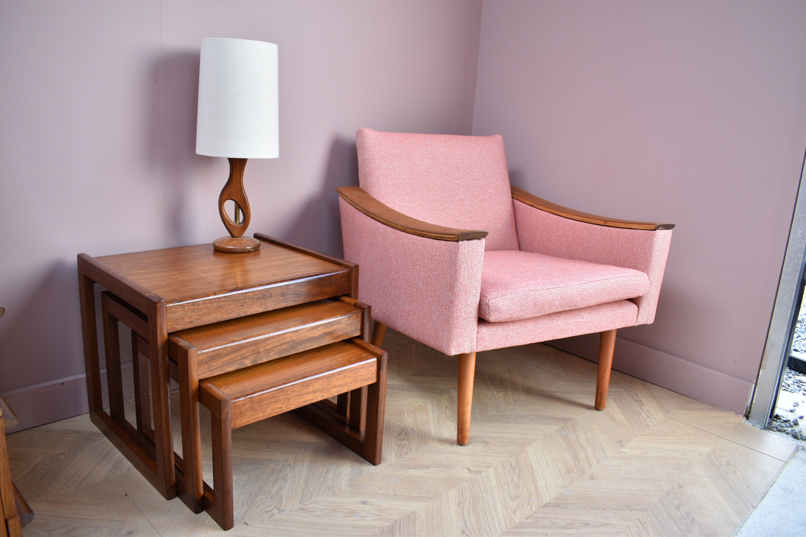 Mid Century Sunelm Nest of Tables