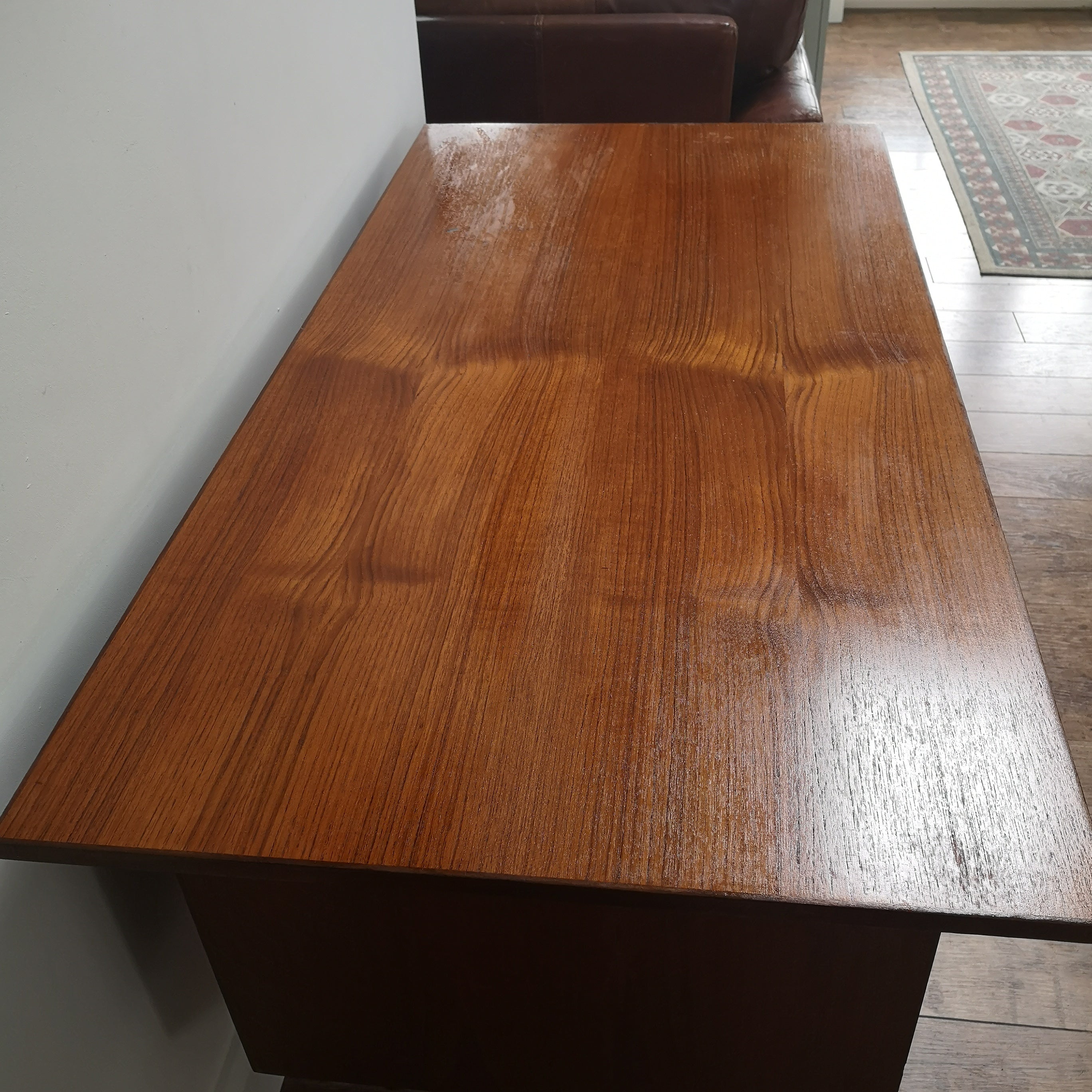 Mid Century Teak Crossbanded Desk
