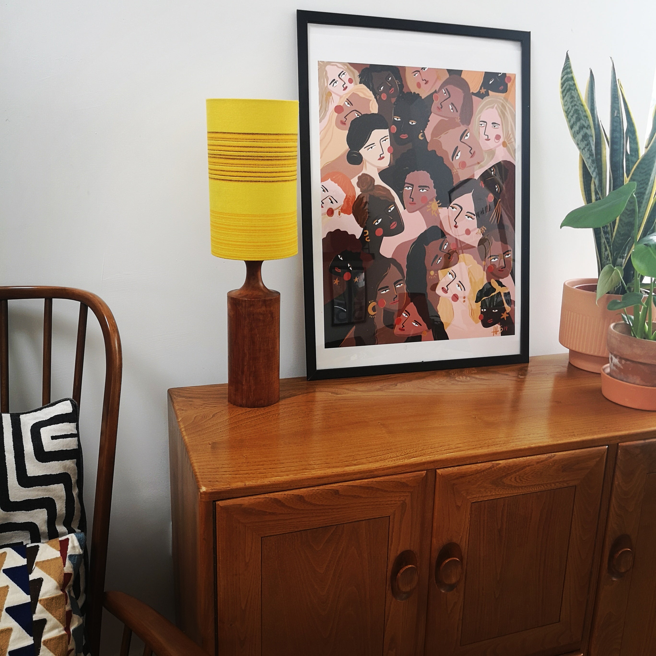 Mid Century Teak lamp