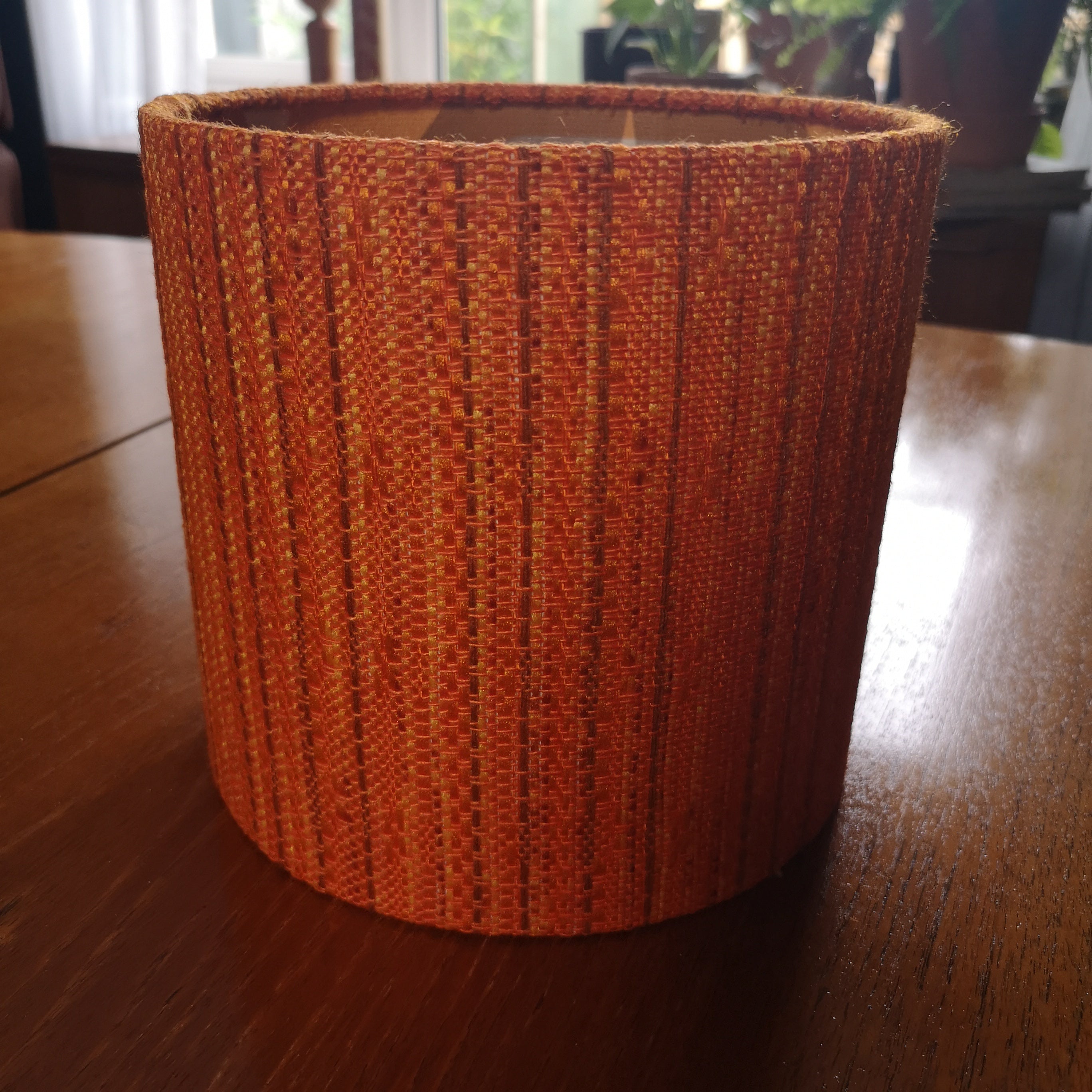Mid Century Orange Shade Lamp