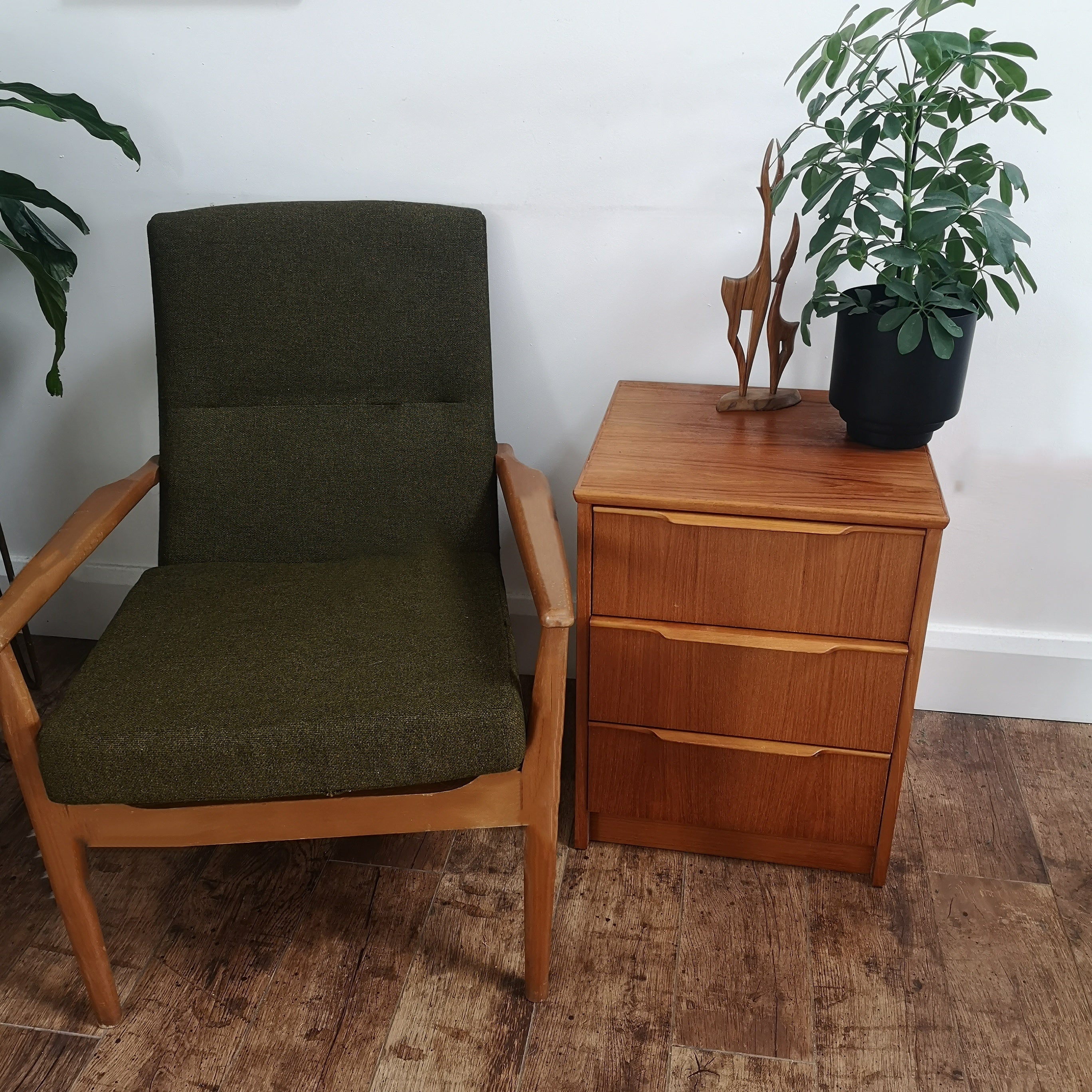 Teak Bedside