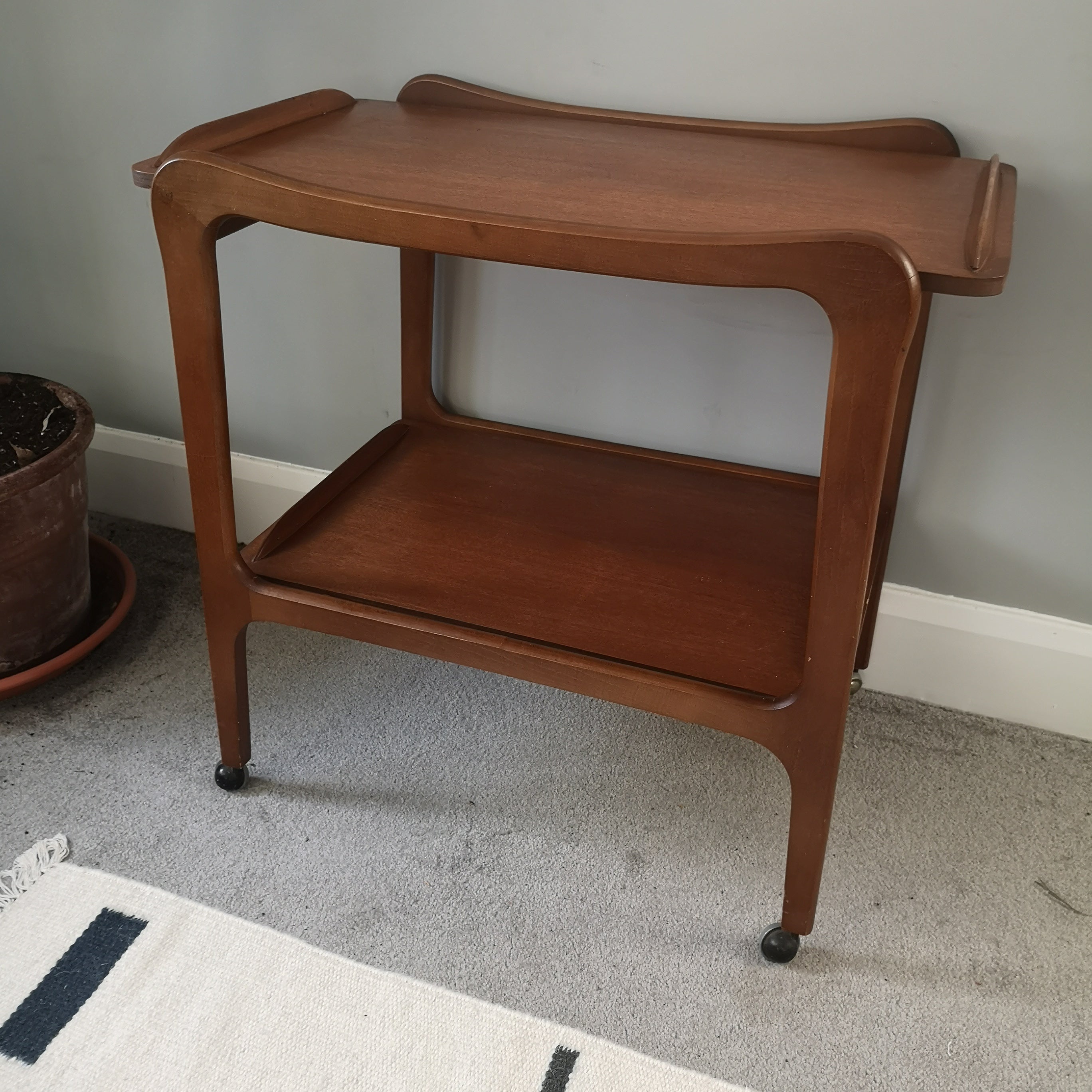 Danish Teak Drinks Trolley