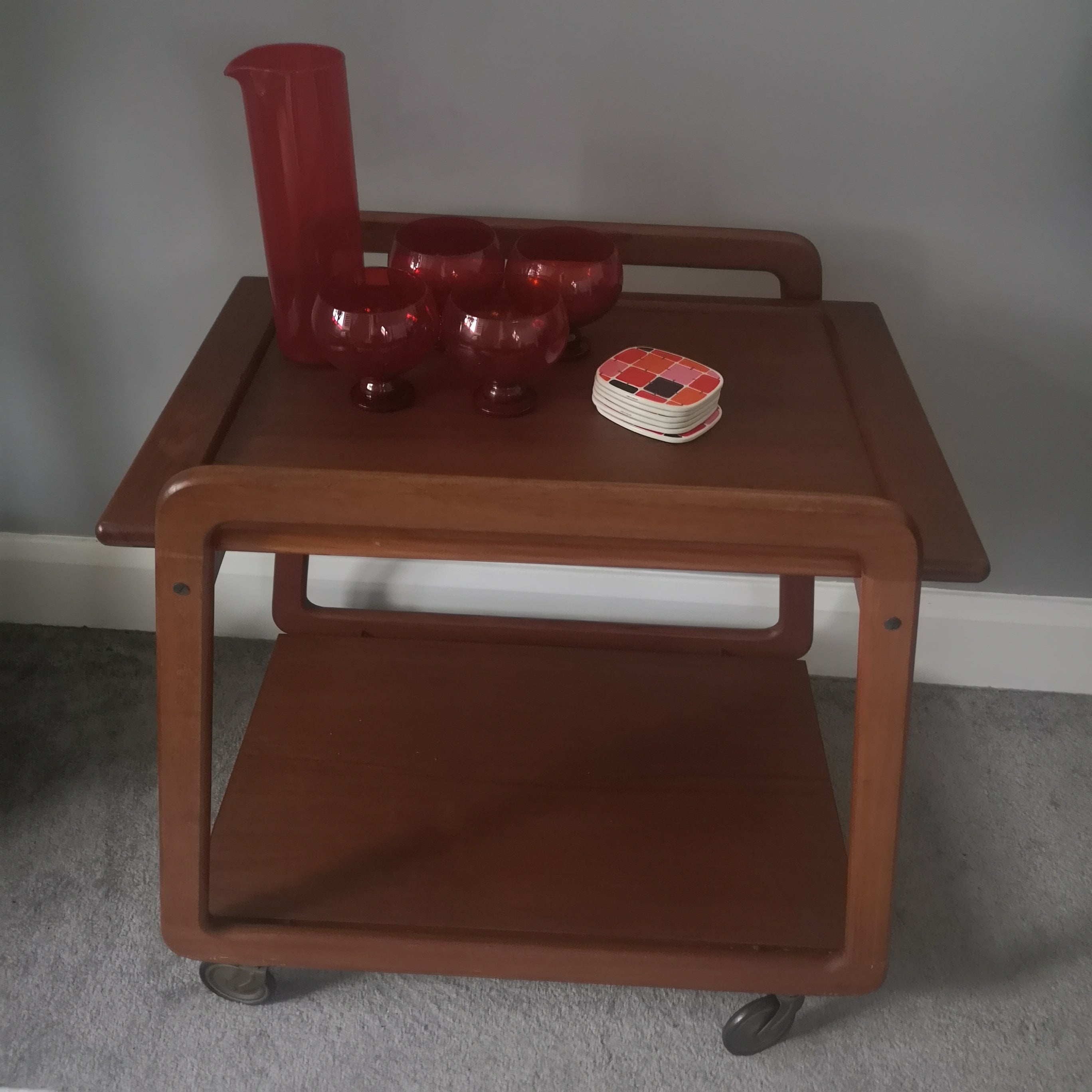 Scandinavian trolley by Sika Møbler, Denmark 1960