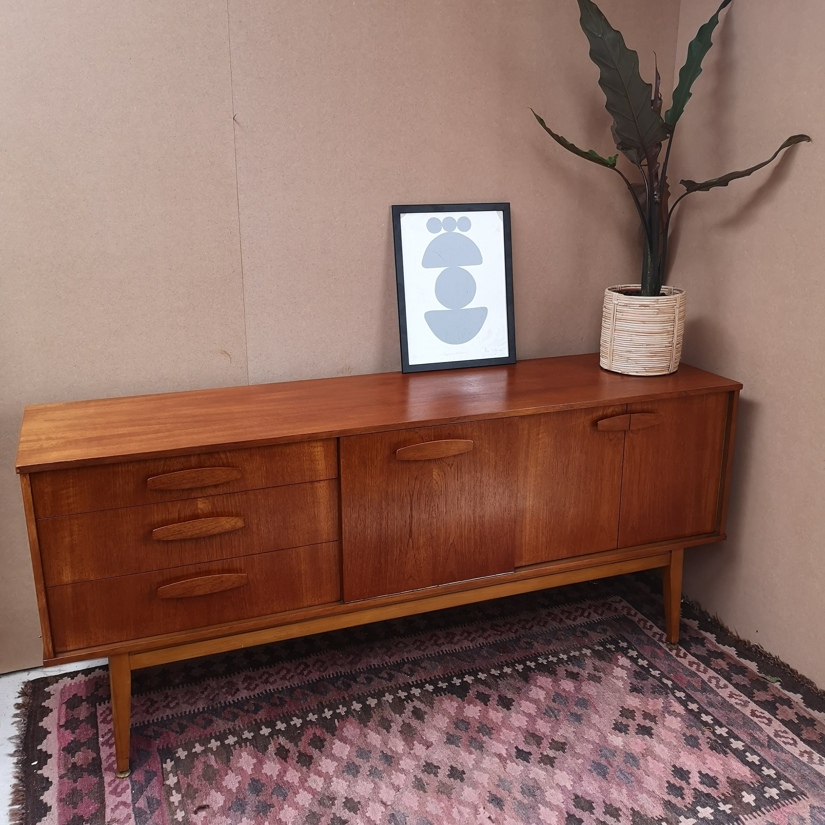 Teak Mid Century Sideboard