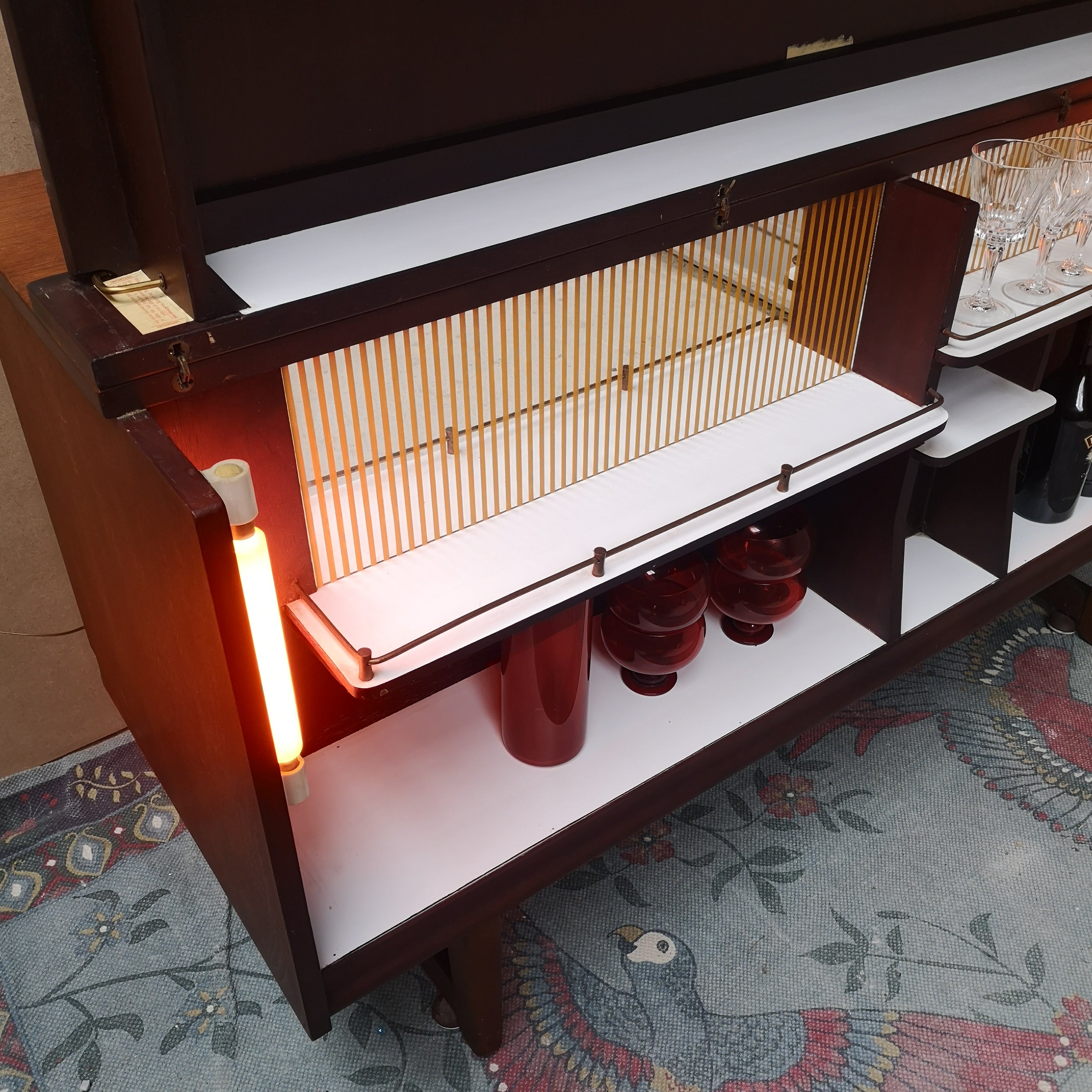Teak Metamorphic Bar/Sideboard