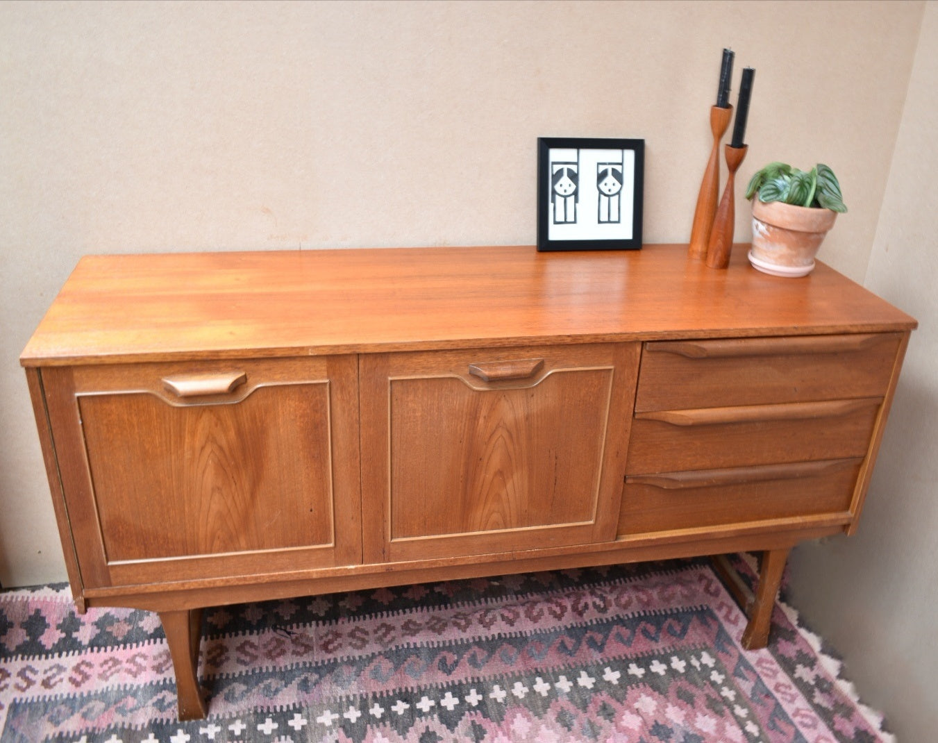Teak Mid Century Sideboard
