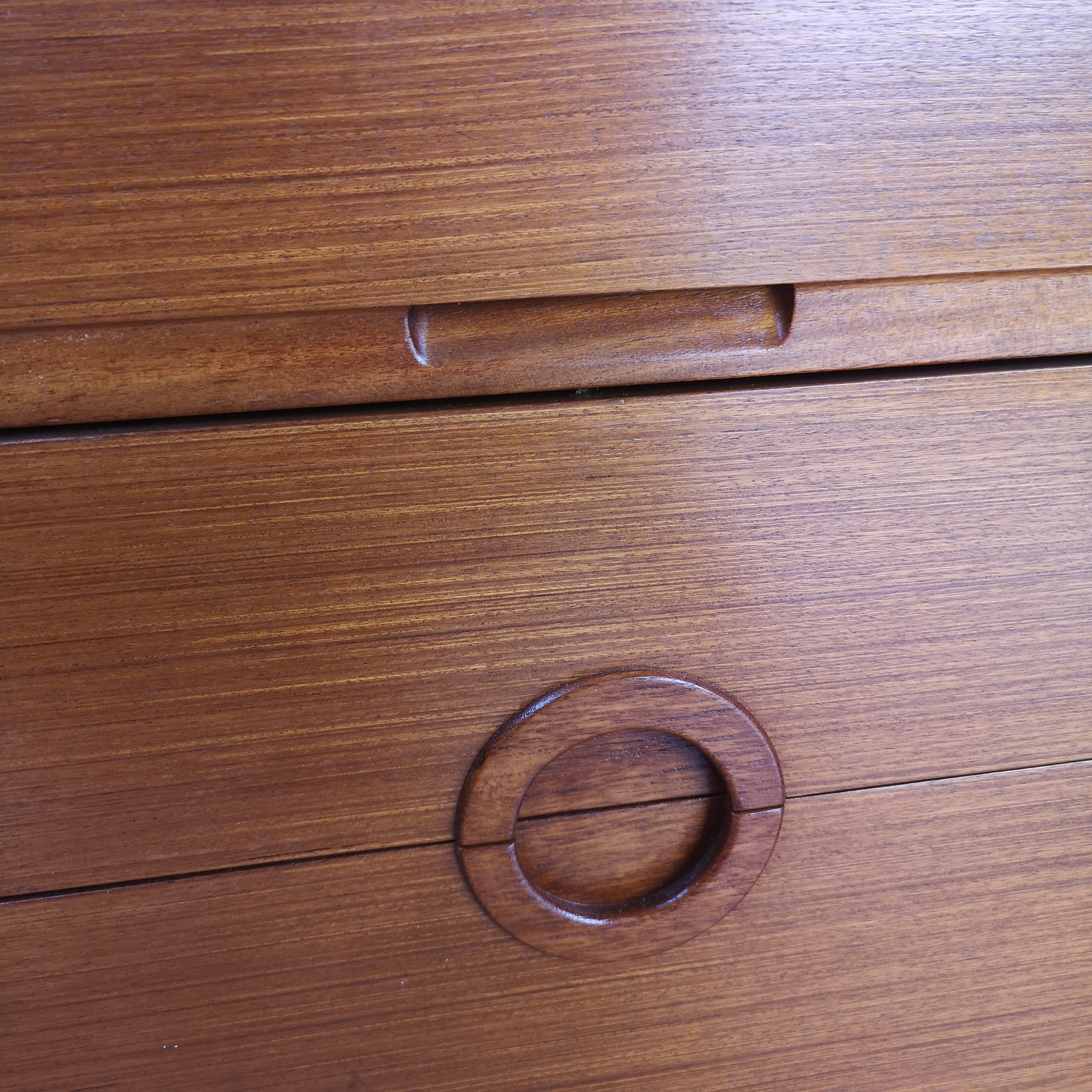 Circular Inset Handles Sideboard