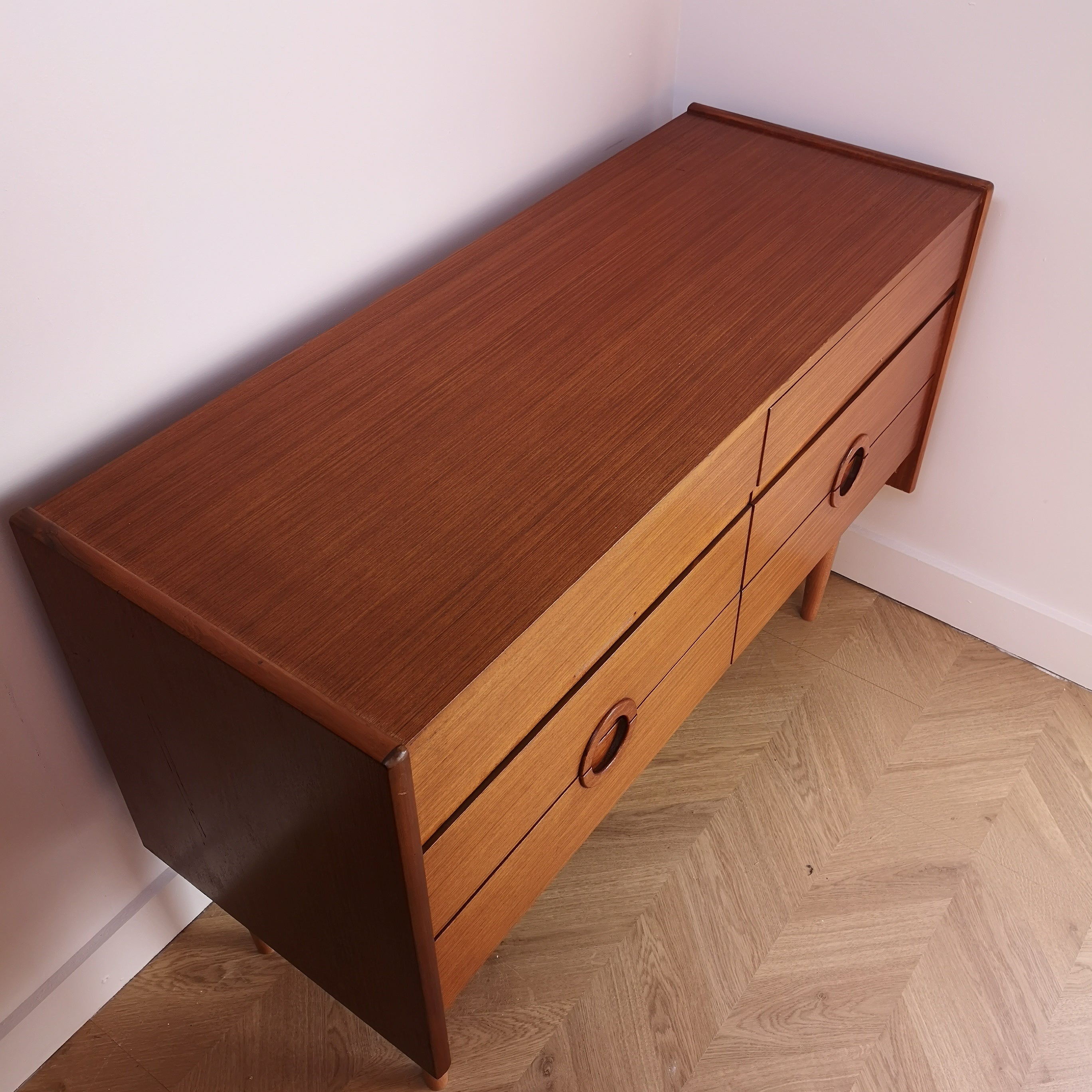 Circular Inset Handles Sideboard