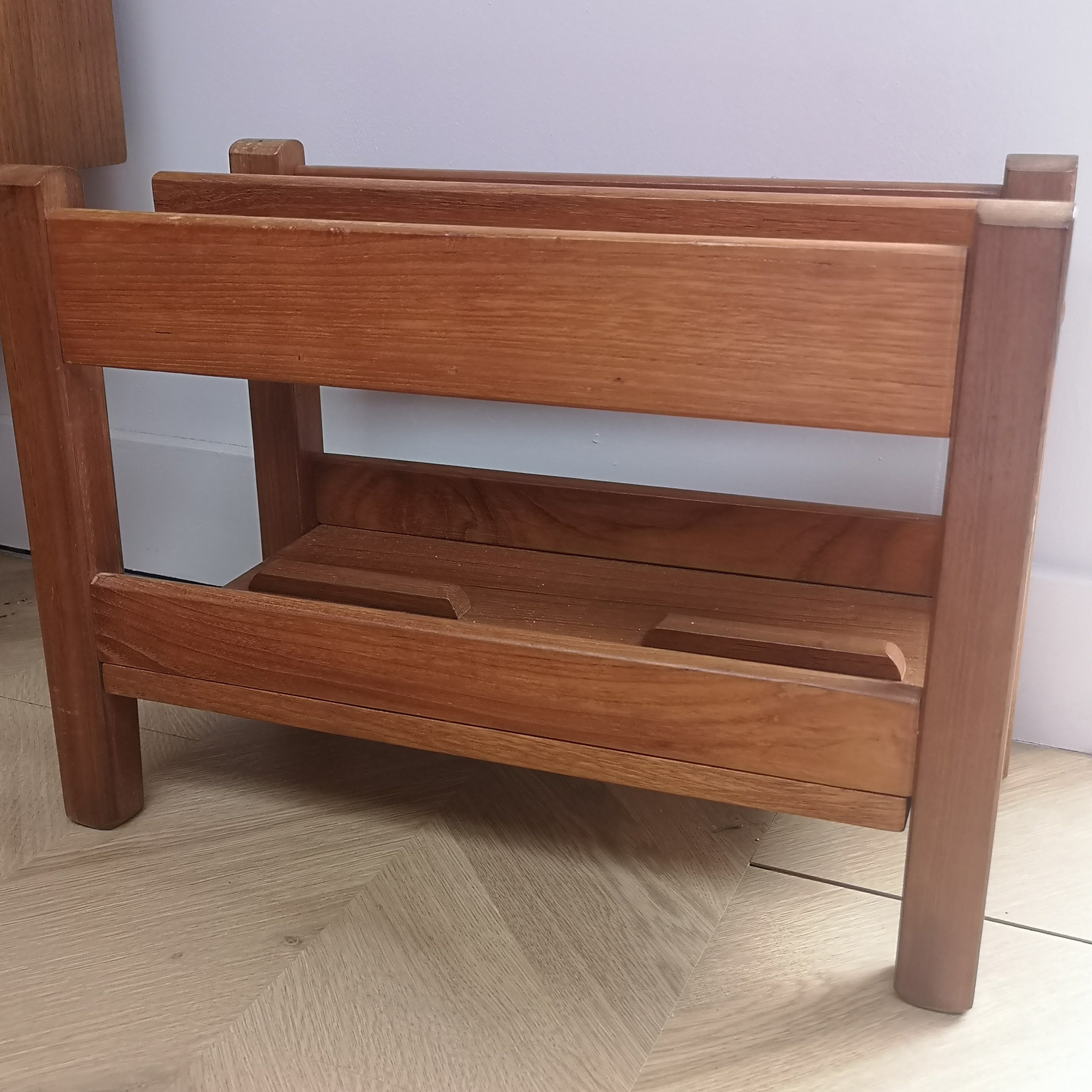 Teak Magazine Rack