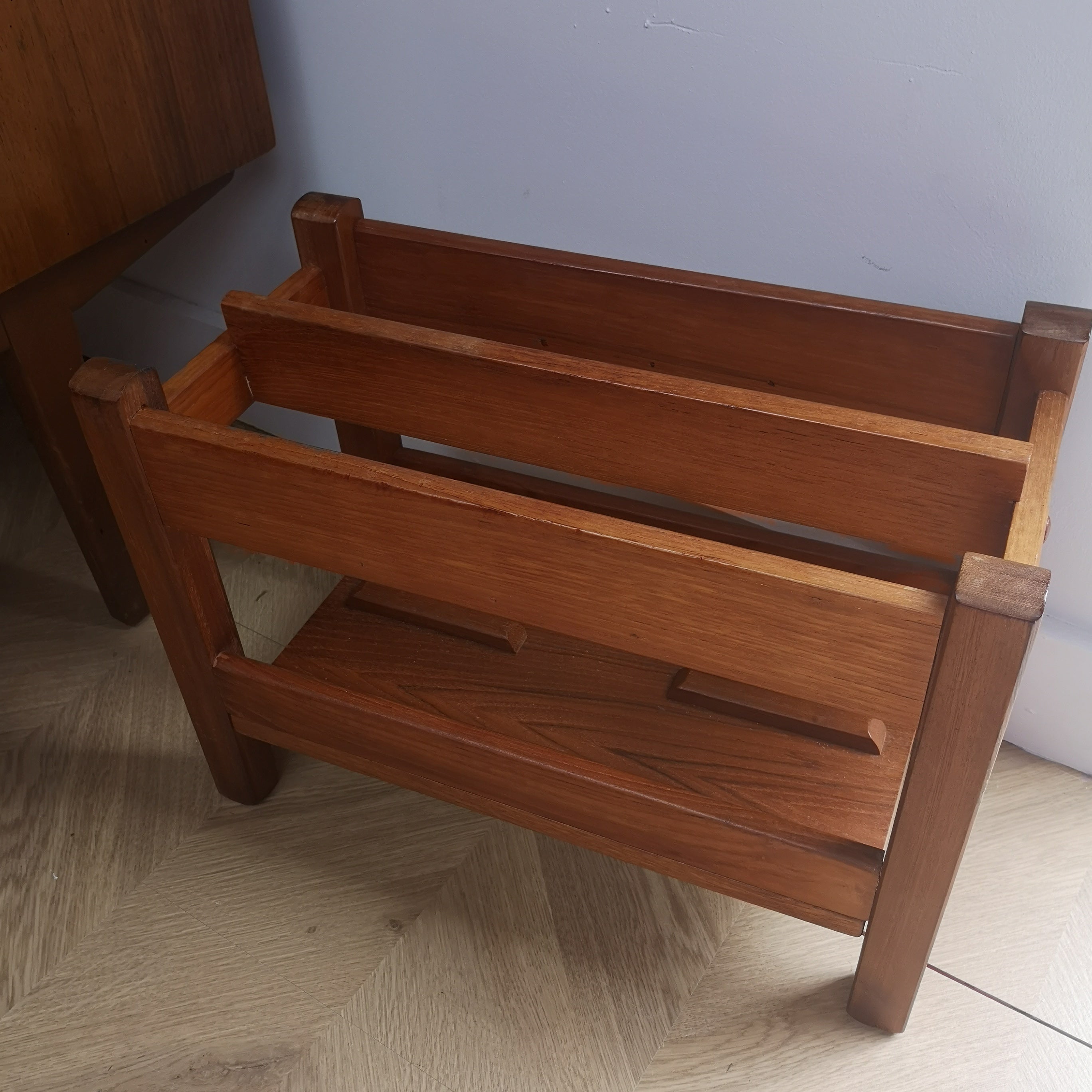 Teak Magazine Rack