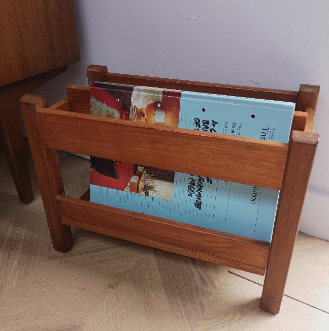 Teak Magazine Rack