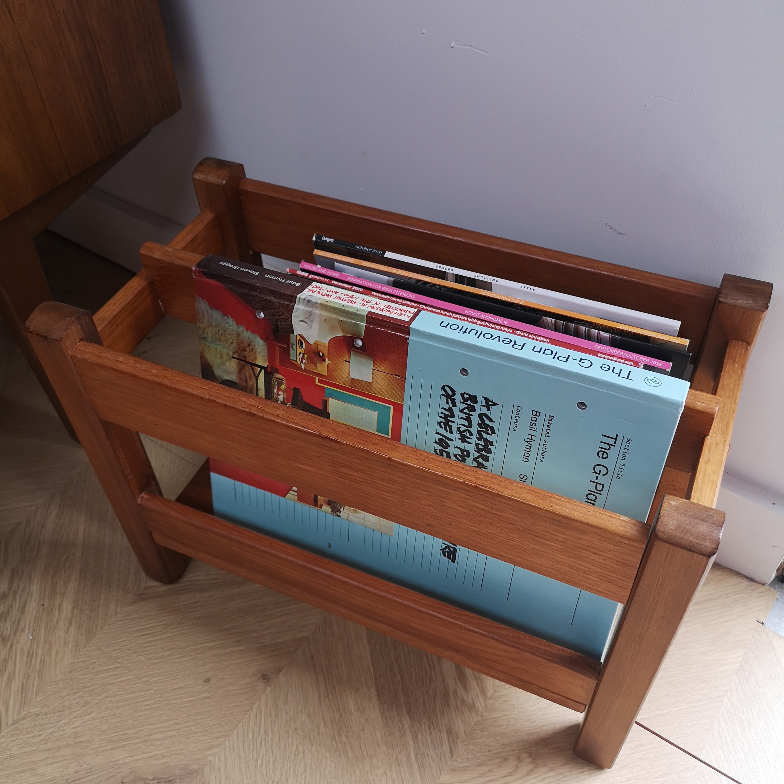 Teak Magazine Rack
