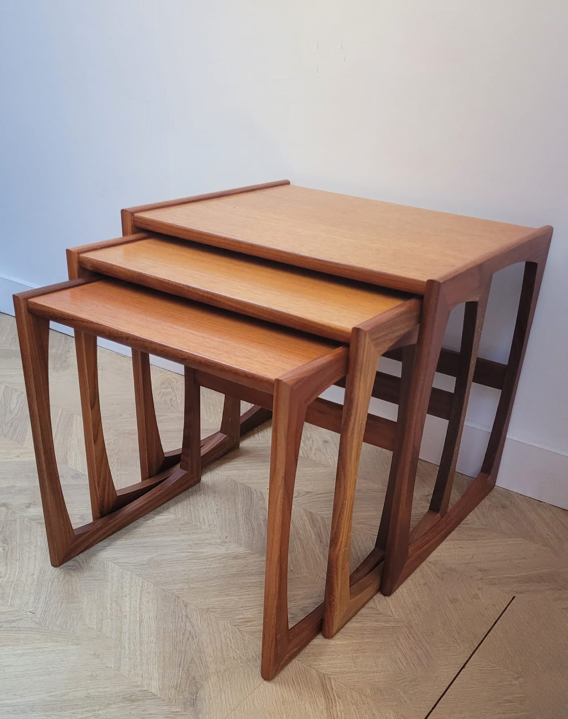 Gplan Quadrille Teak Nest of Tables