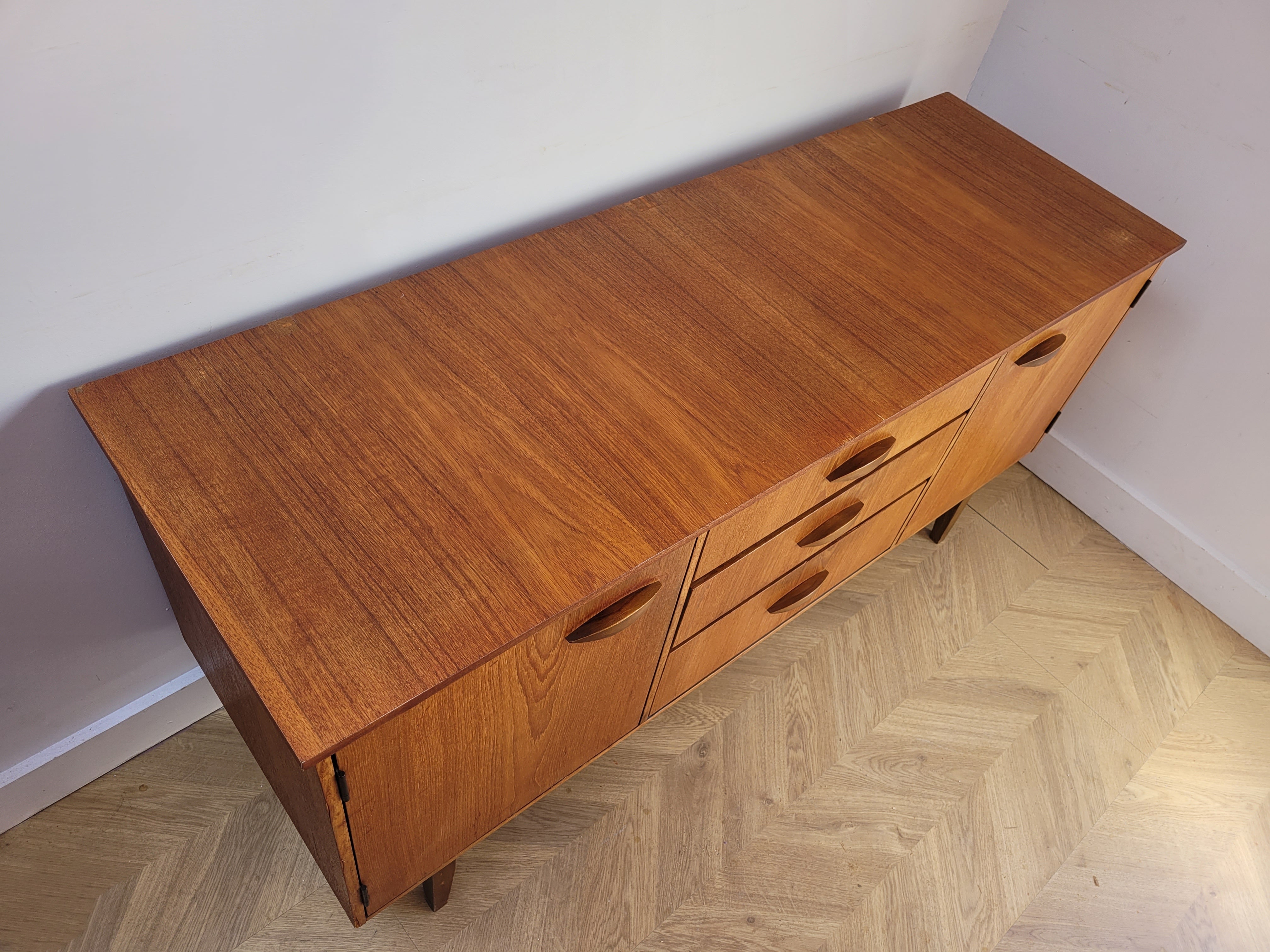 Compact Teak Sideboard