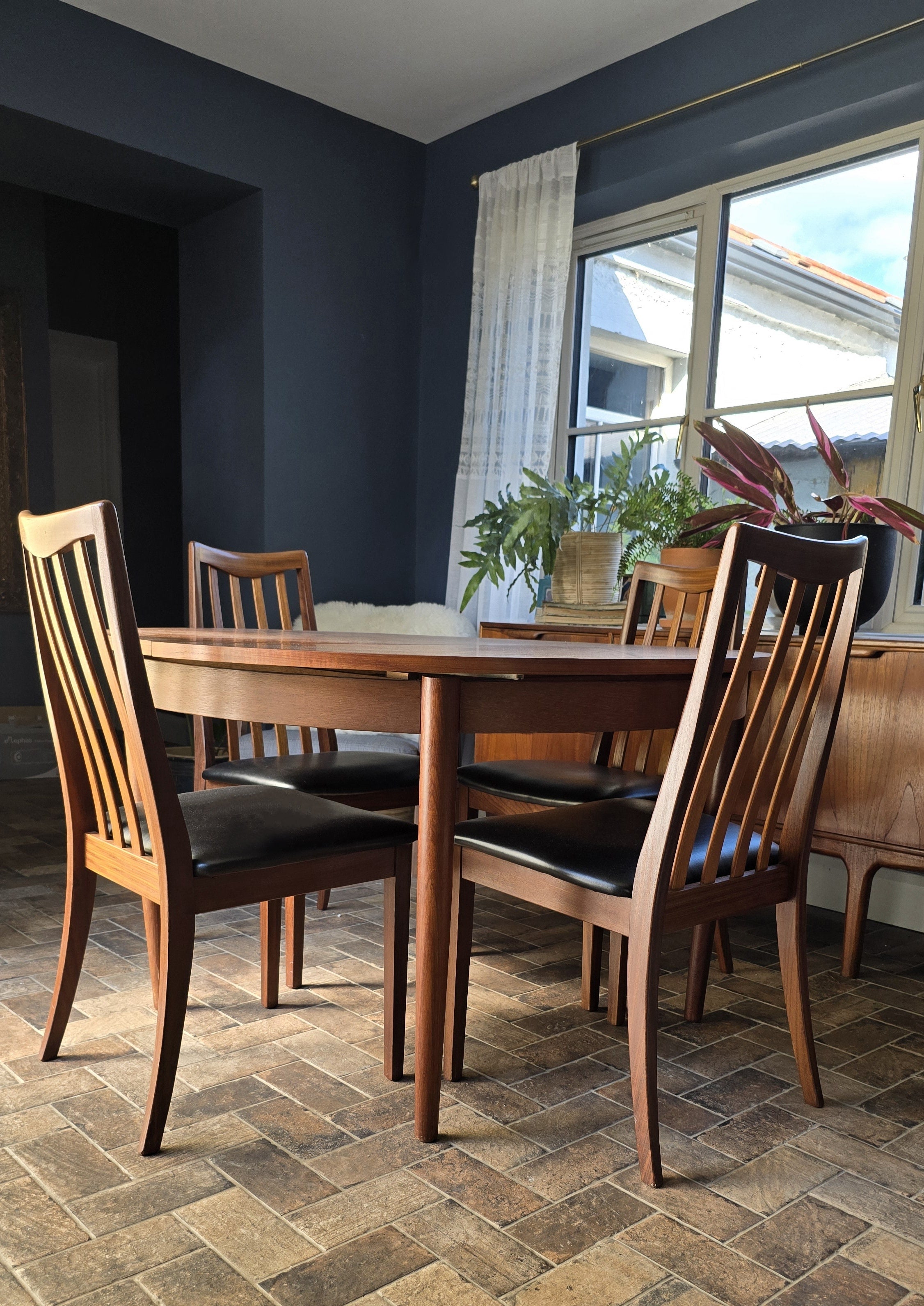 Danish Dining Table & Gplan Fresco Chairs