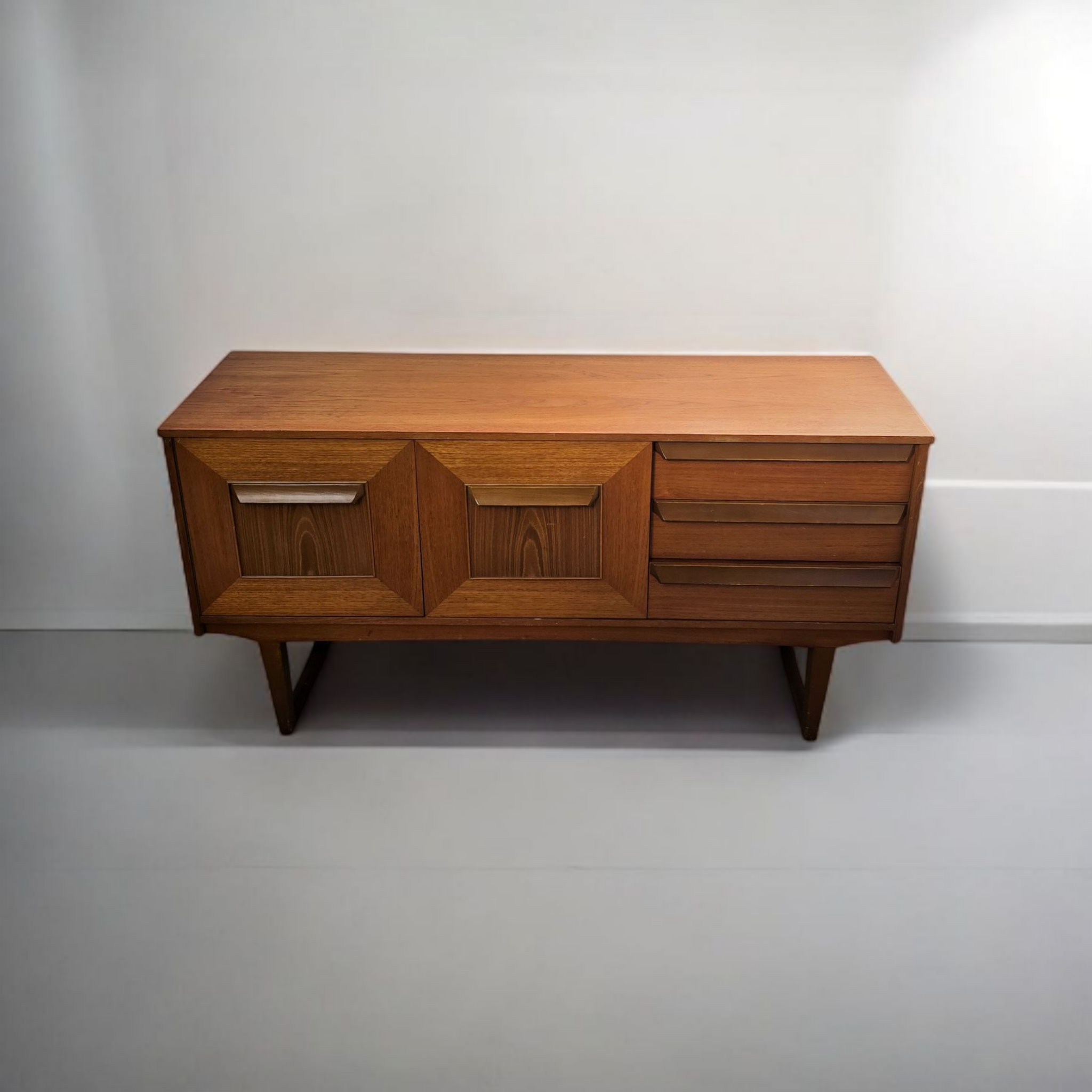 Retro Teak Compact Mid Century Sideboard