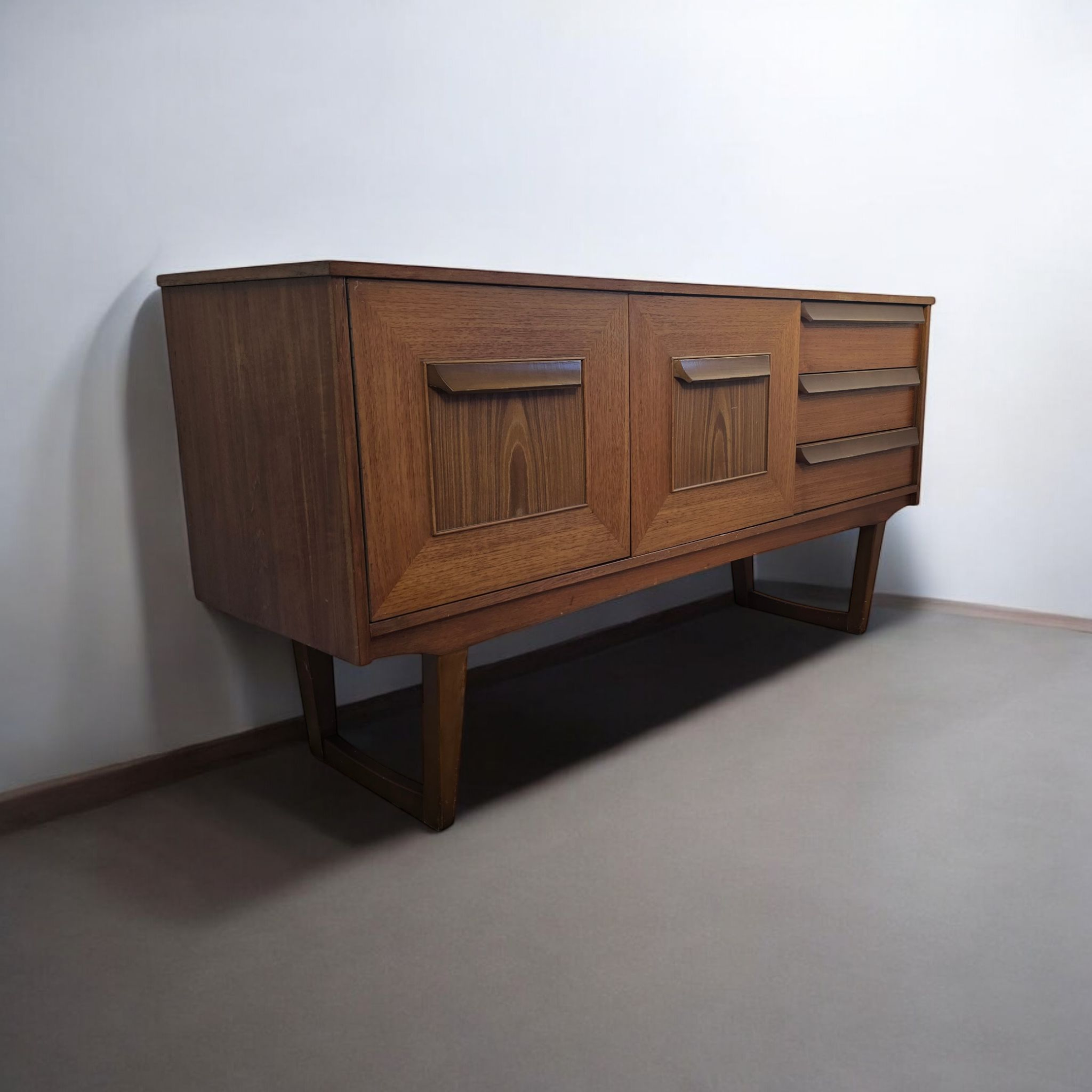 Retro Teak Compact Mid Century Sideboard