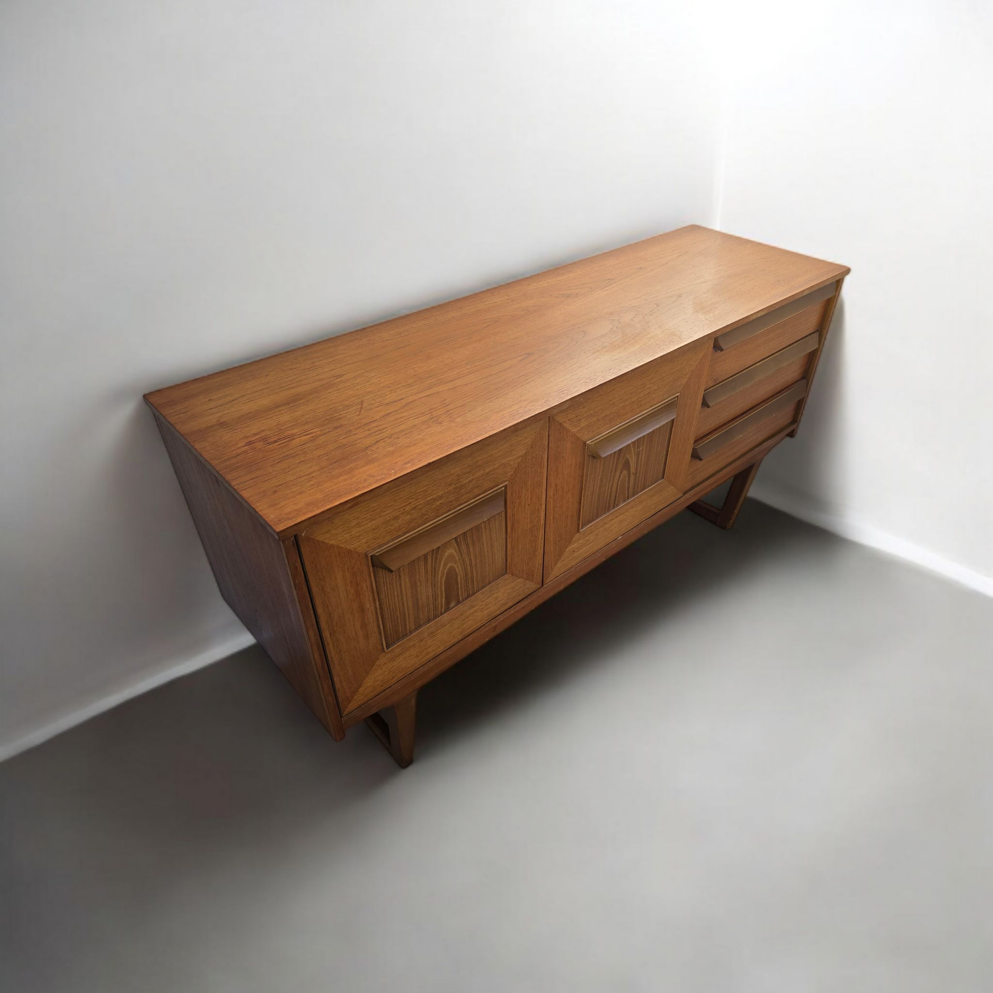 Retro Teak Compact Mid Century Sideboard