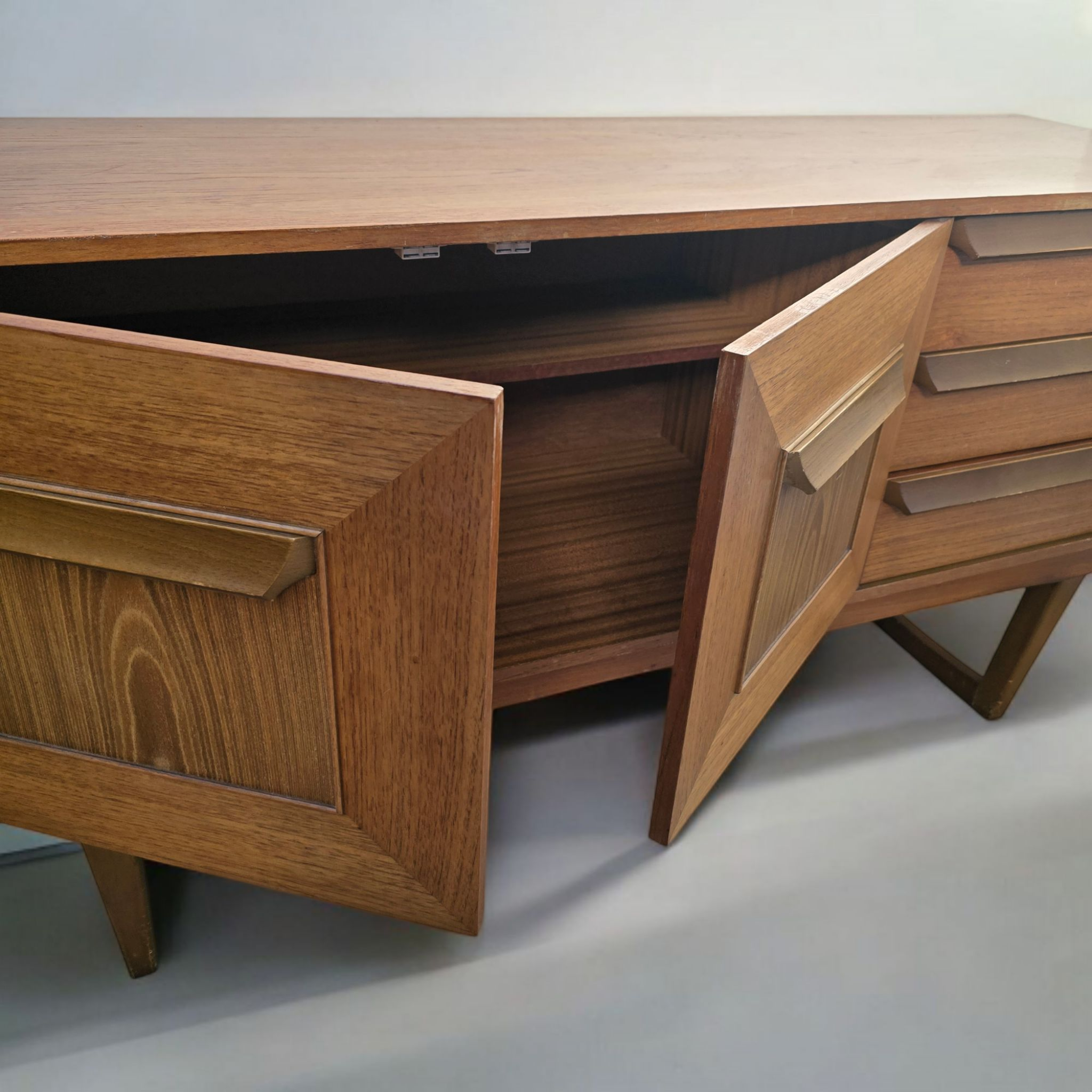 Retro Teak Compact Mid Century Sideboard