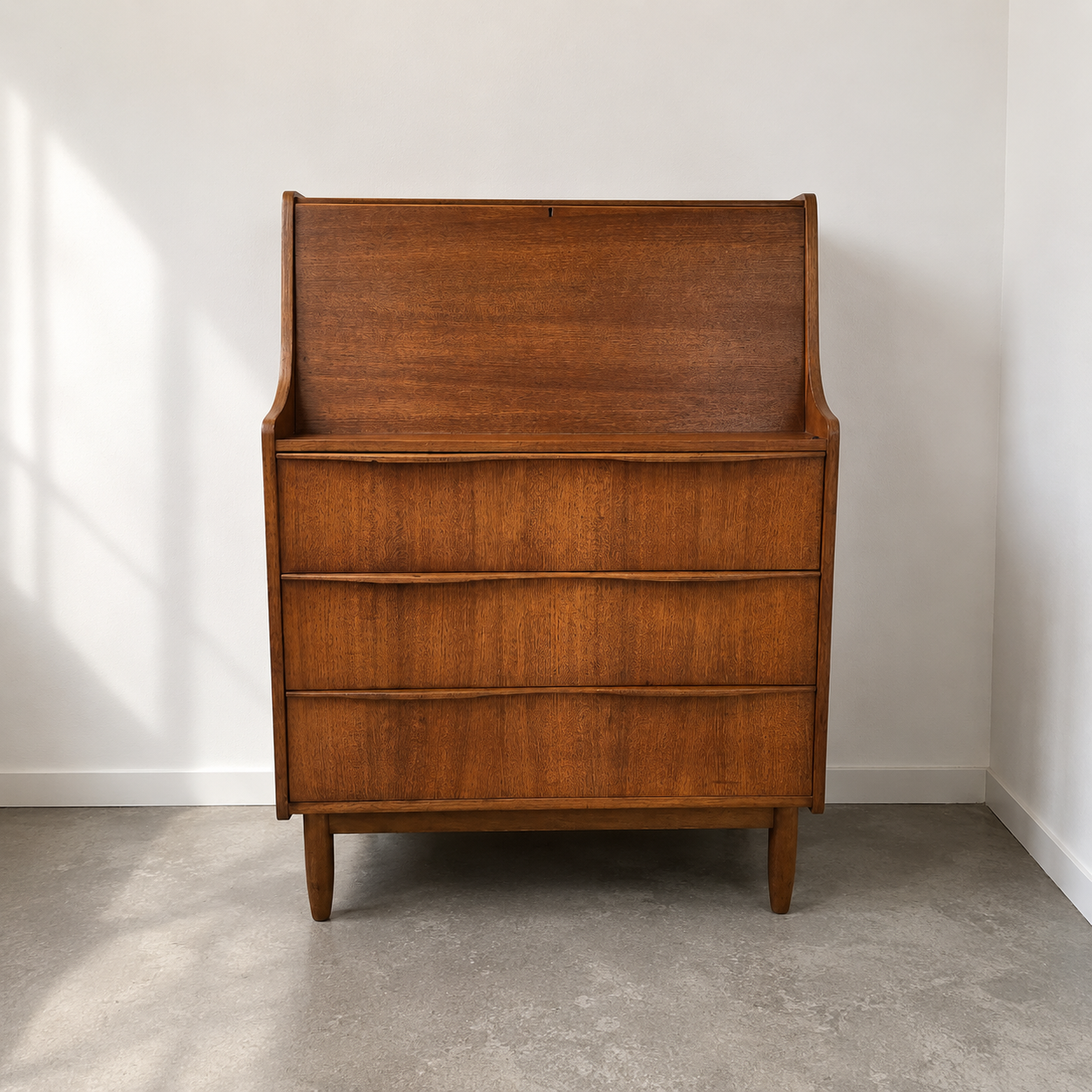Scandinavian-Style Teak Bureau / Secrétaire – 1960s