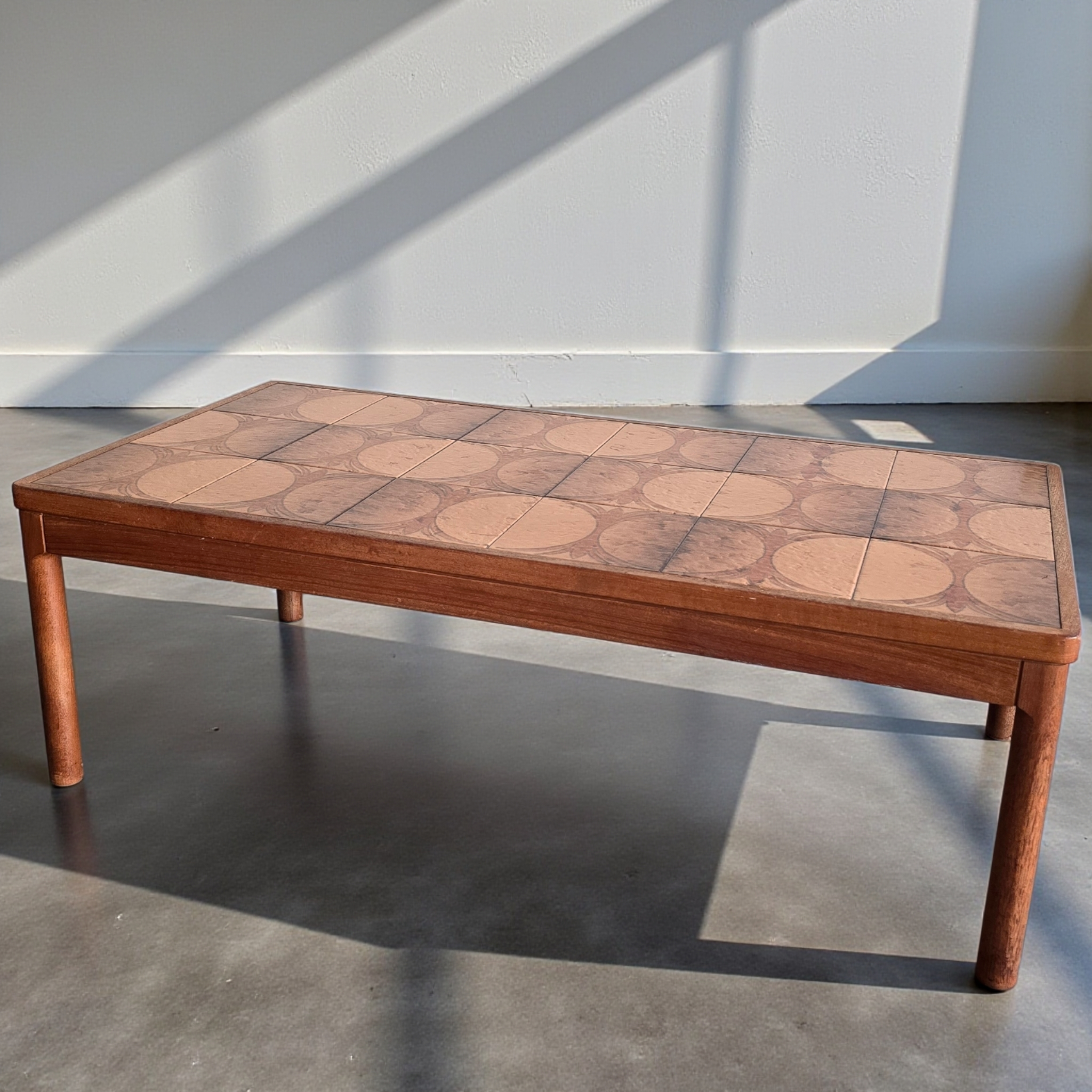 Danish Ceramic Tiled Top Table