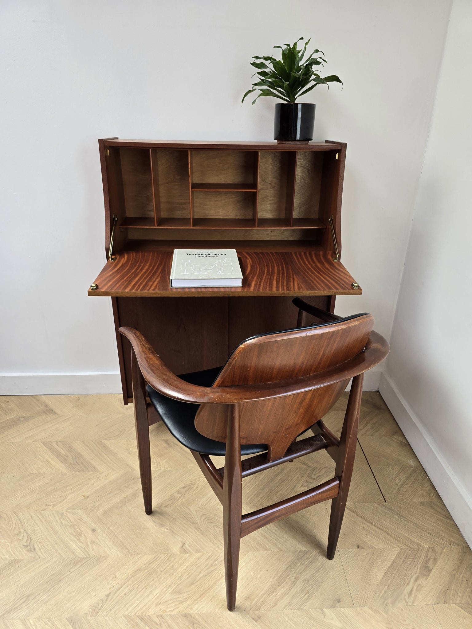 Compact Teak Bureau