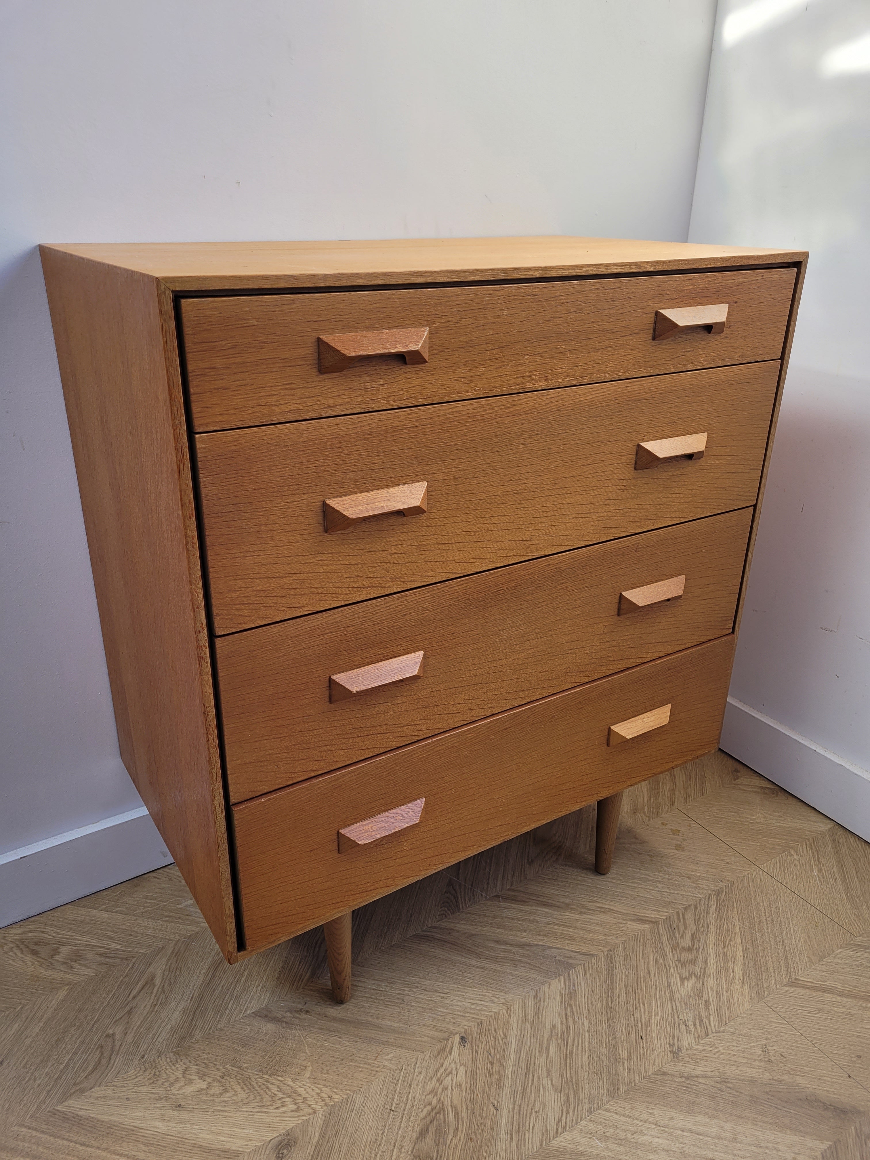 Stag Chest Of Drawers By John & Sylvia Reid In Blonde Oak