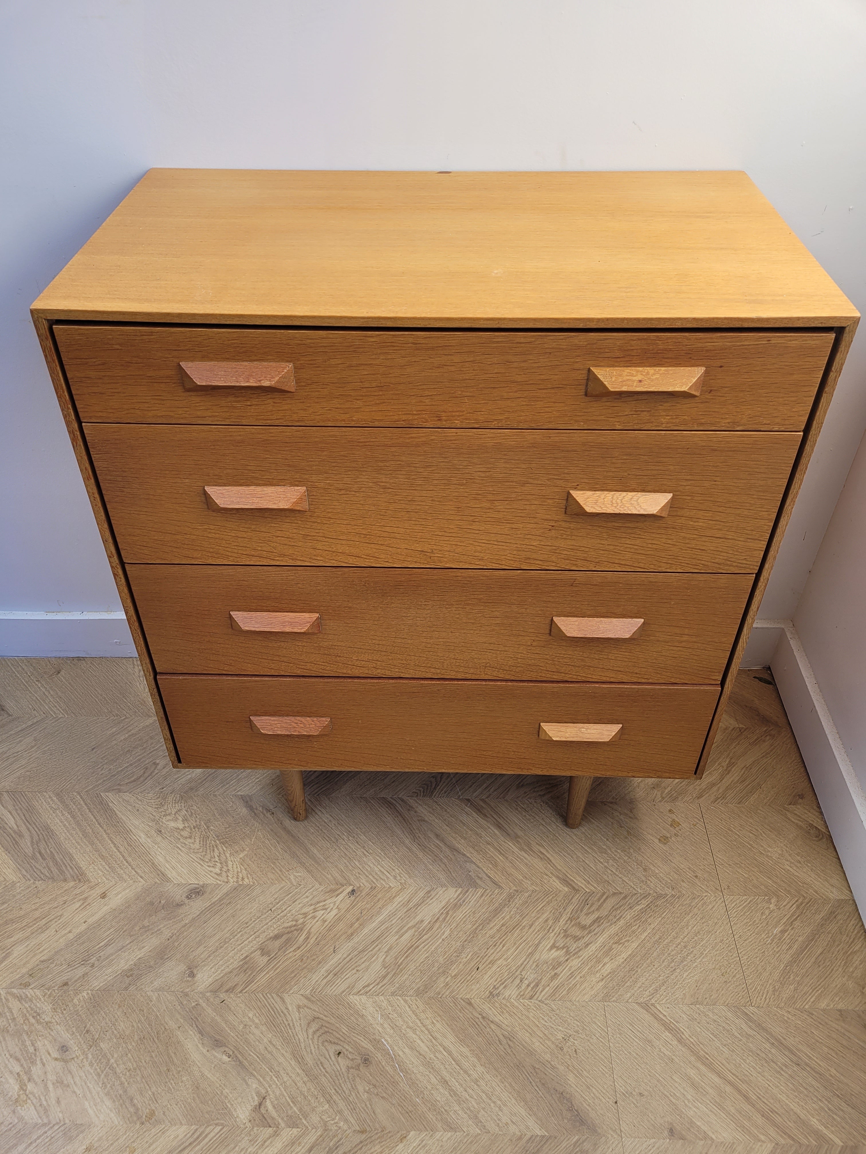 Stag Chest Of Drawers By John & Sylvia Reid In Blonde Oak