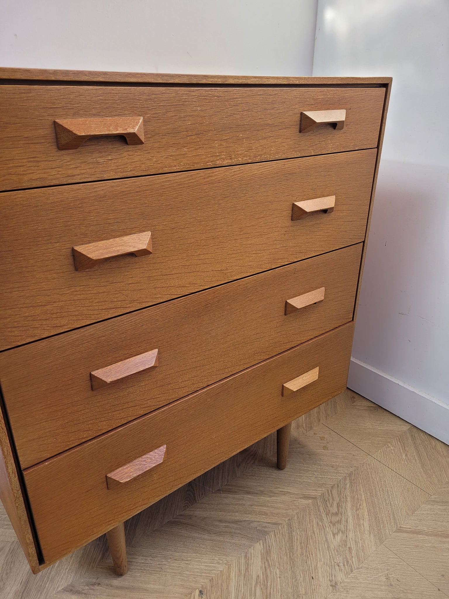 Stag Chest Of Drawers By John & Sylvia Reid In Blonde Oak