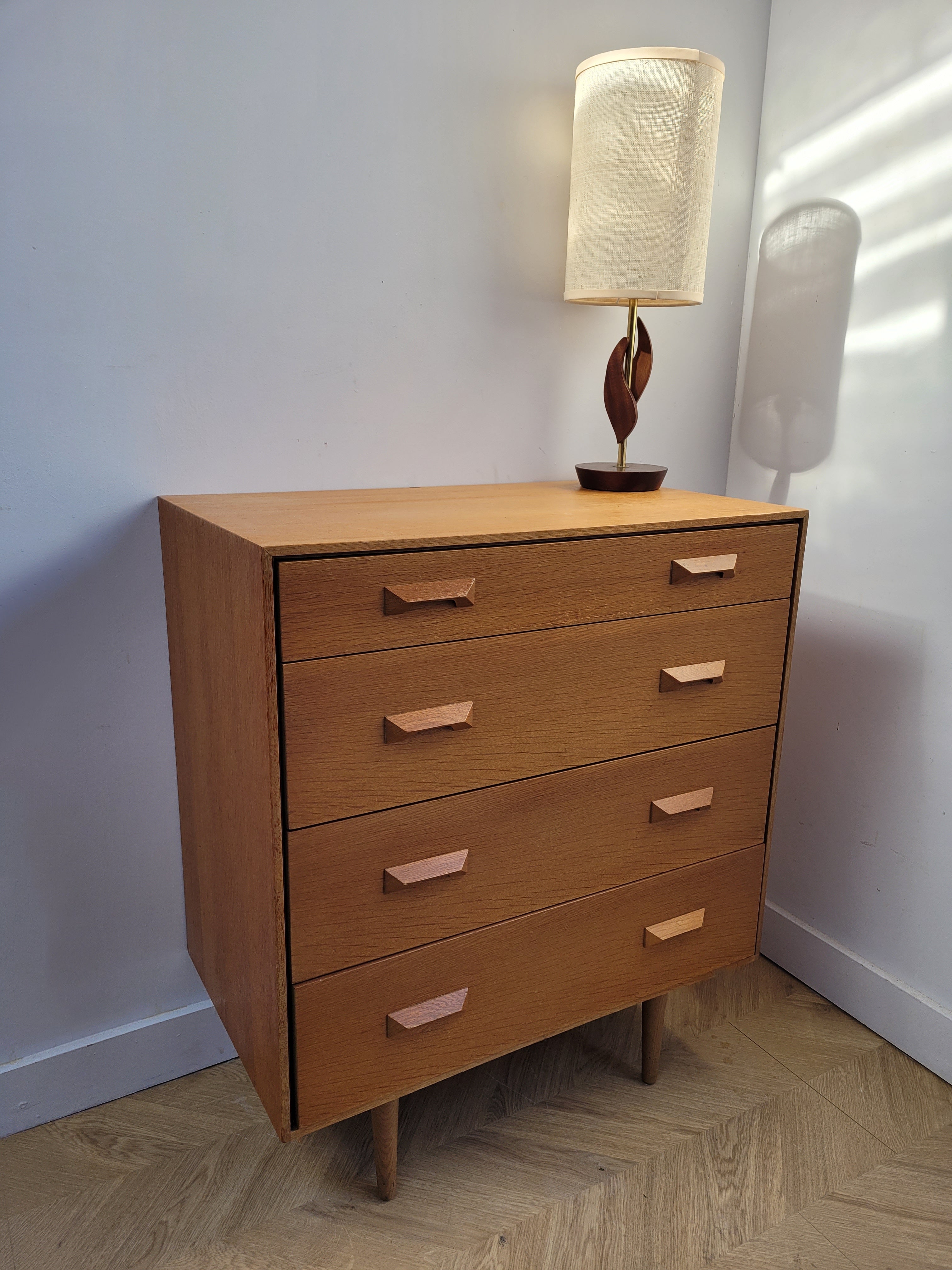 Stag Chest Of Drawers By John & Sylvia Reid In Blonde Oak